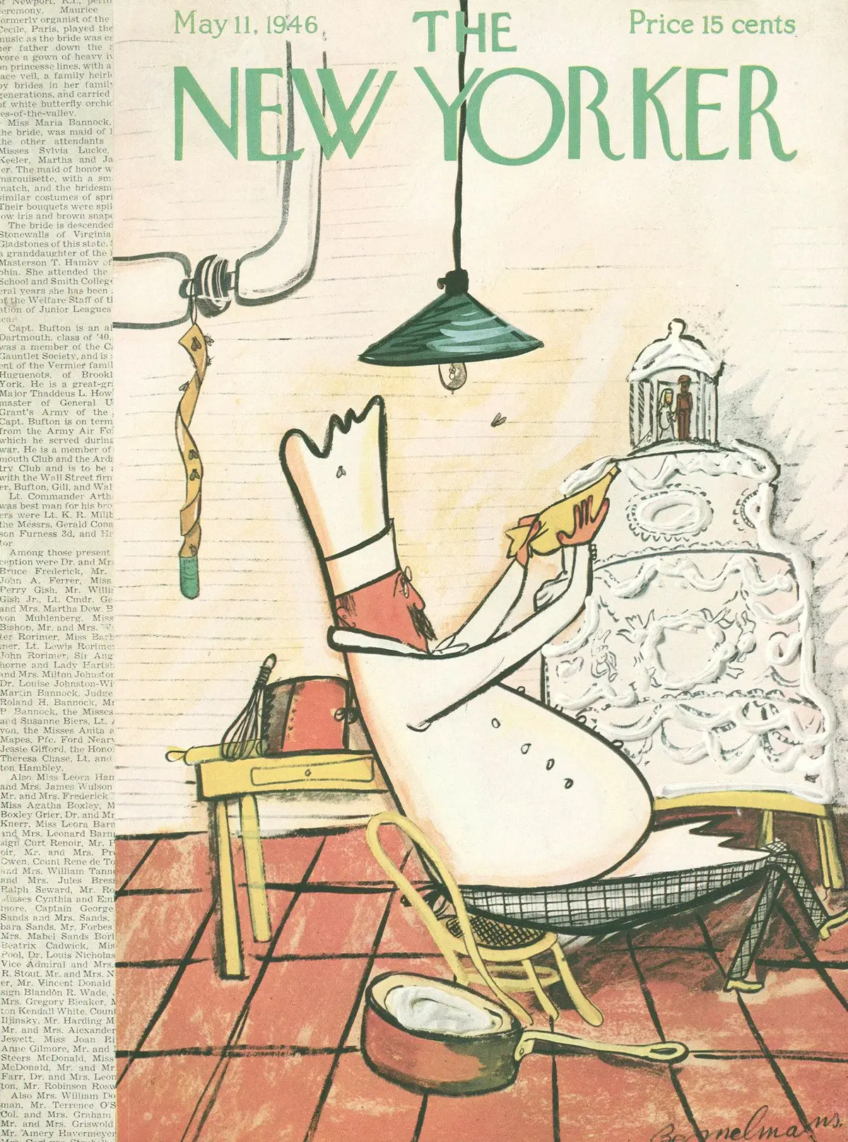 Обложка The New Yorker, 11 мая 1946, художник Людвиг Бемельманс