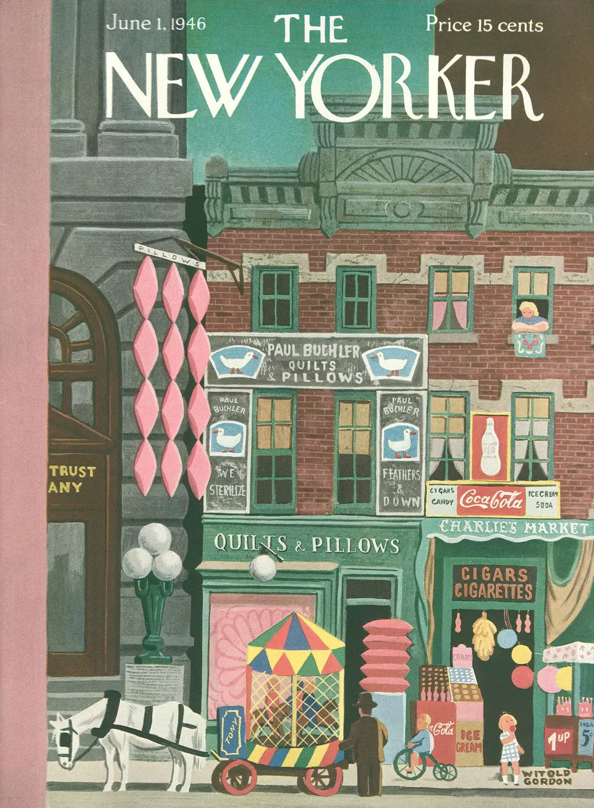 Обложка The New Yorker, 1 июня 1946, художник Витольд Гордон