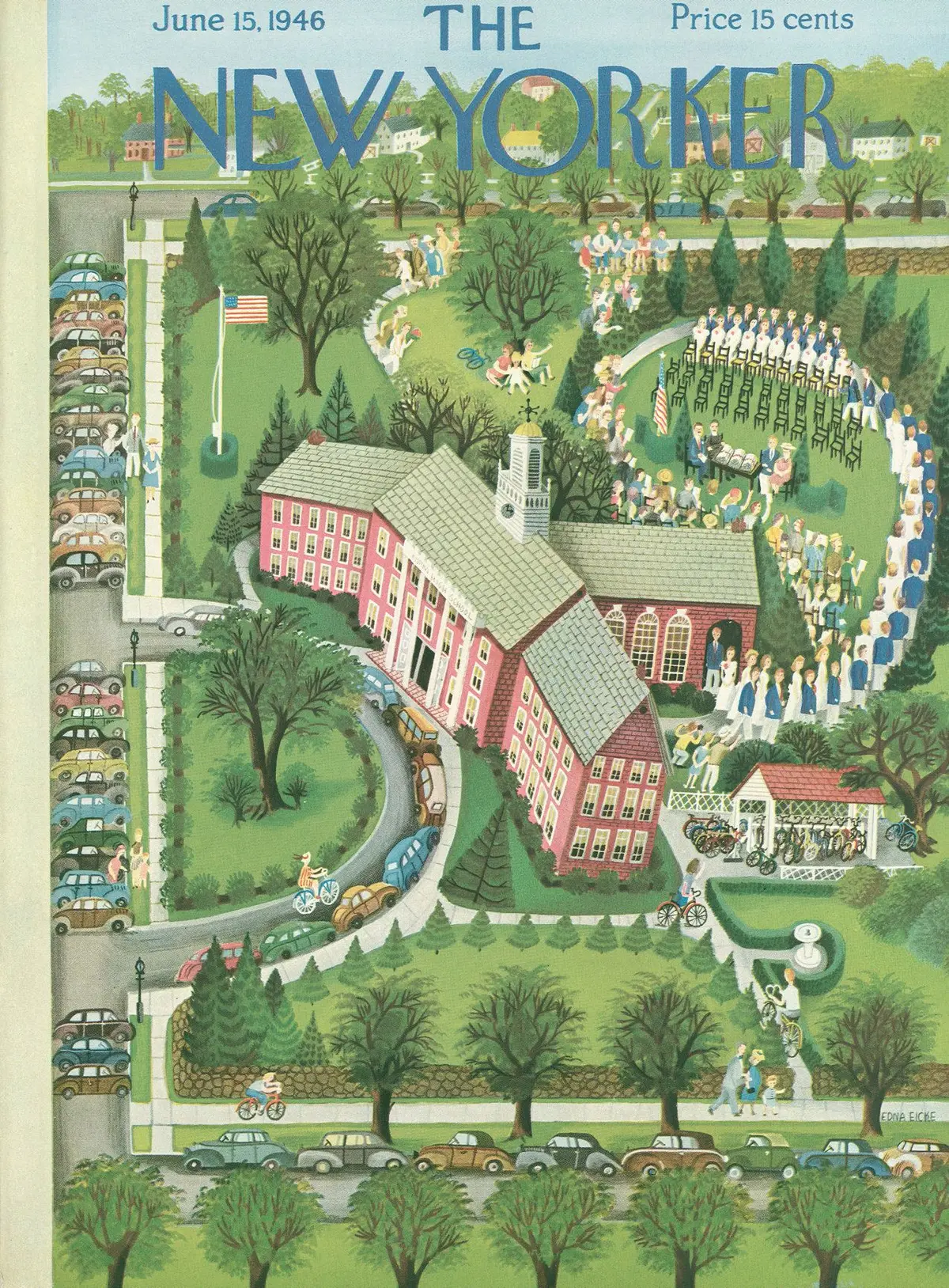 Обложка The New Yorker, 15 июня 1946, художник Эдна Айке