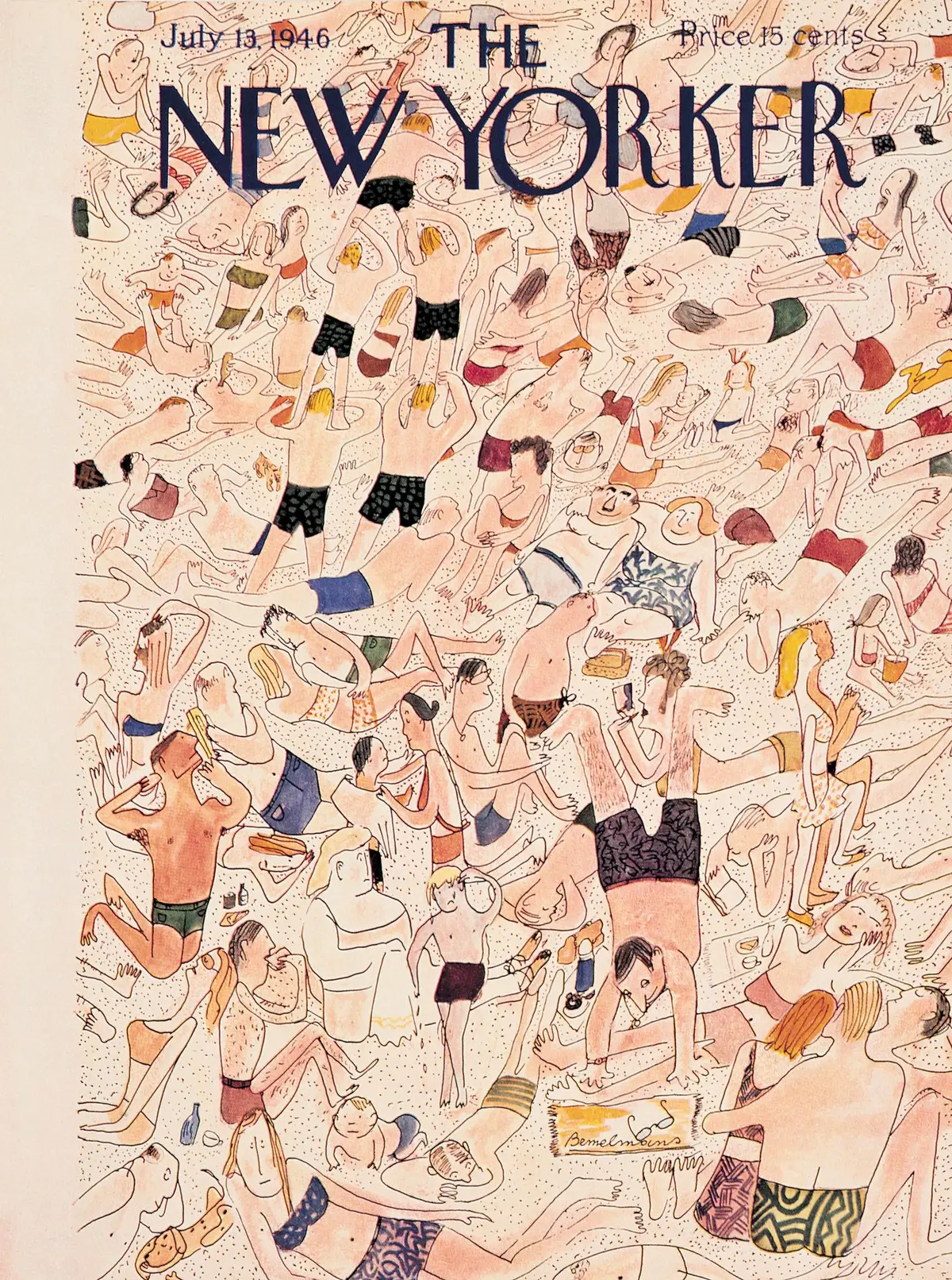 Обложка The New Yorker, 13 июля 1946, художник Людвиг Бемельманс
