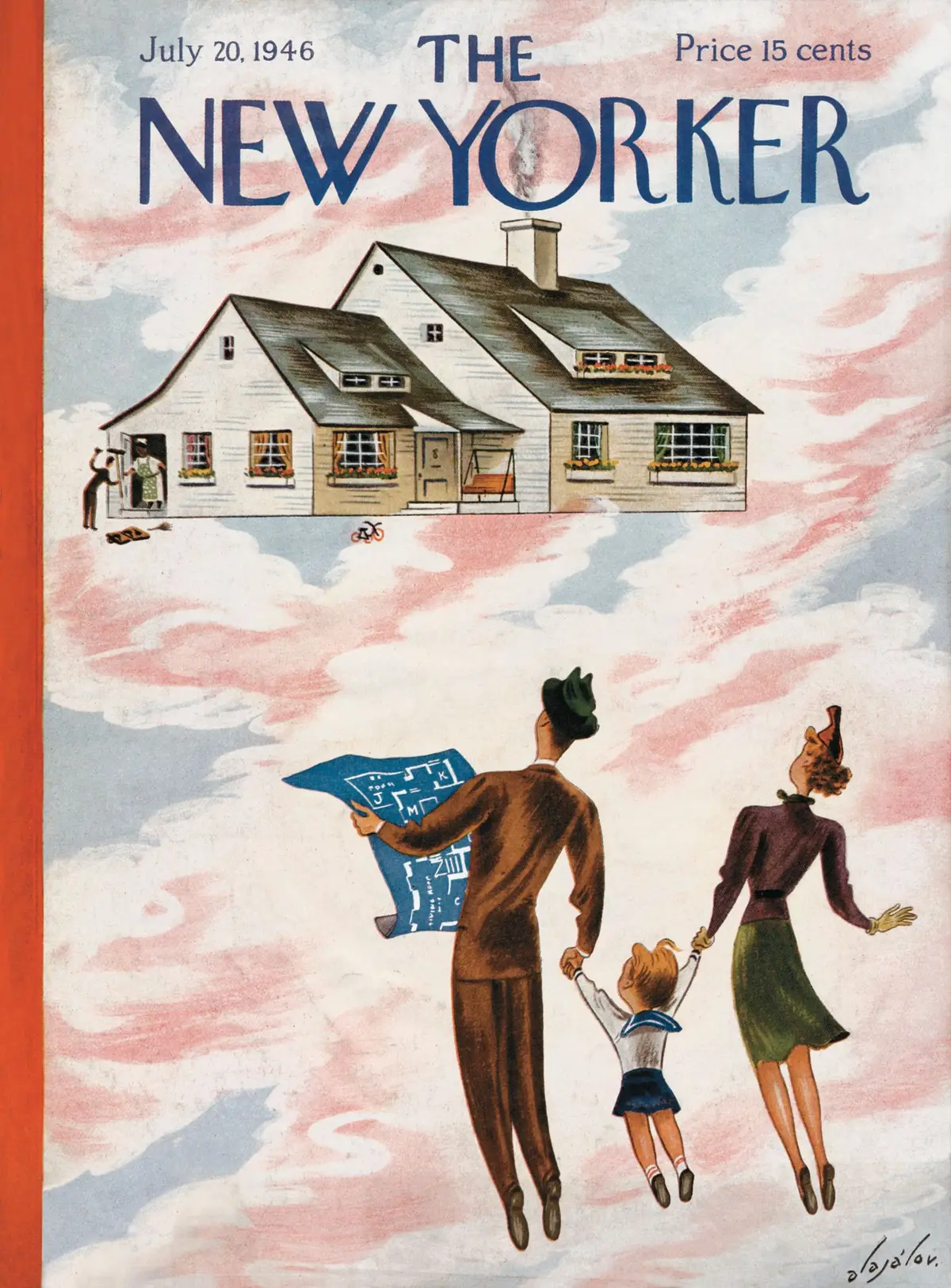 Обложка The New Yorker, 20 июля 1946, художник Константин Алажалов