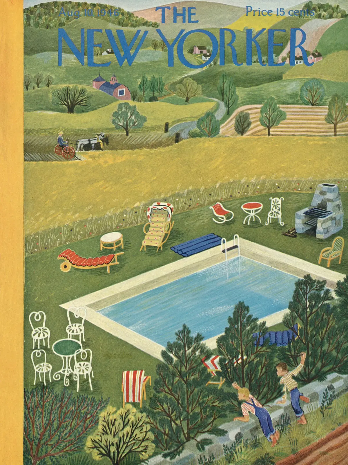 Обложка The New Yorker, 10 августа 1946, художник Илонка Карас