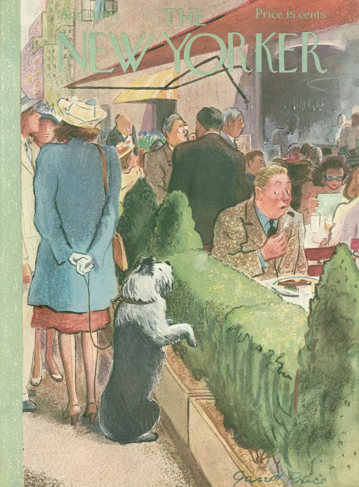 Обложка The New Yorker, 17 августа 1946, художник Гарретт Прайс