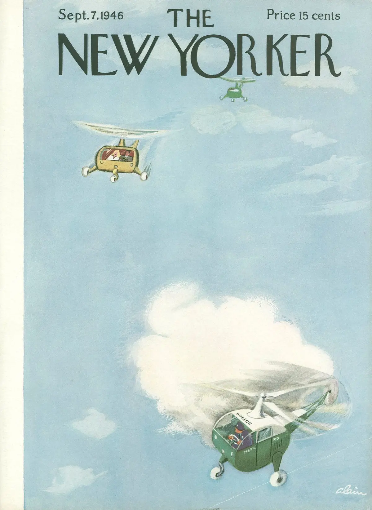 Обложка The New Yorker, 7 сентября 1946, художник Даниэль Брюстлейн
