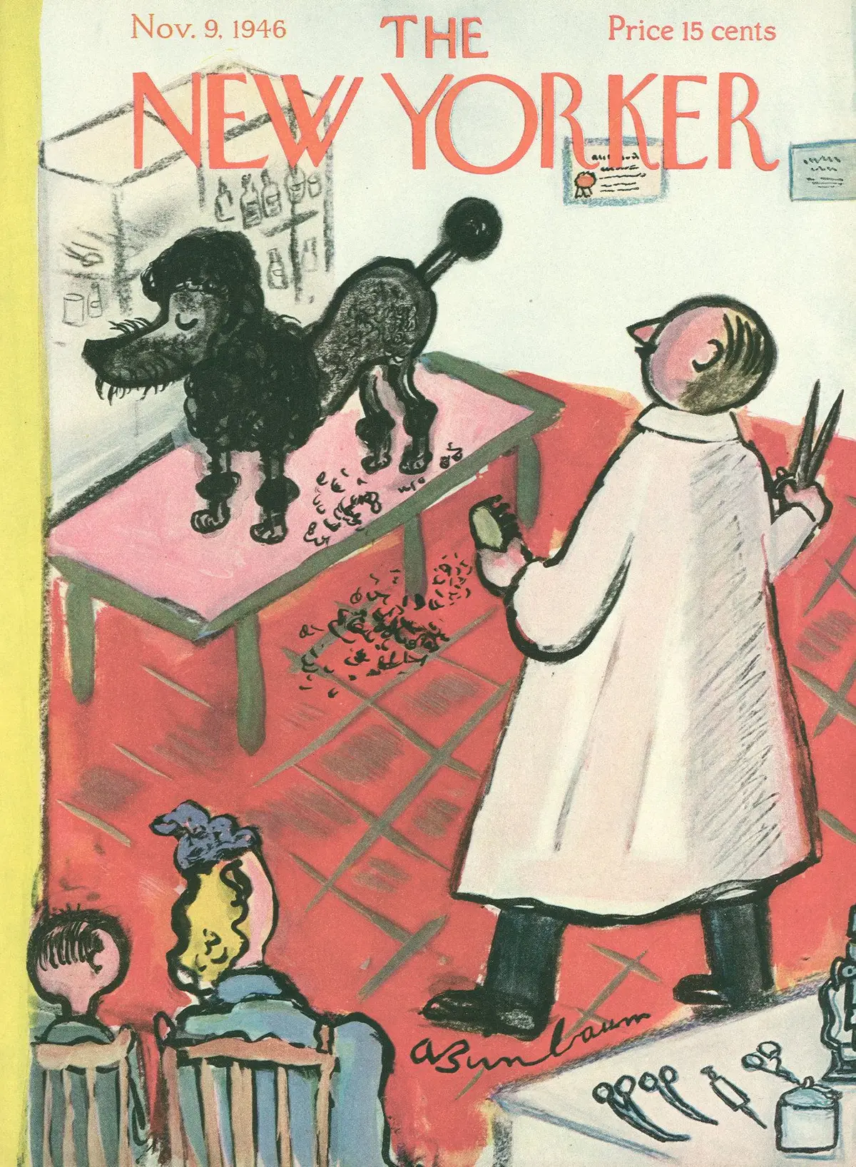 Обложка The New Yorker, 9 ноября 1946, художник Эйб Бирнбаум