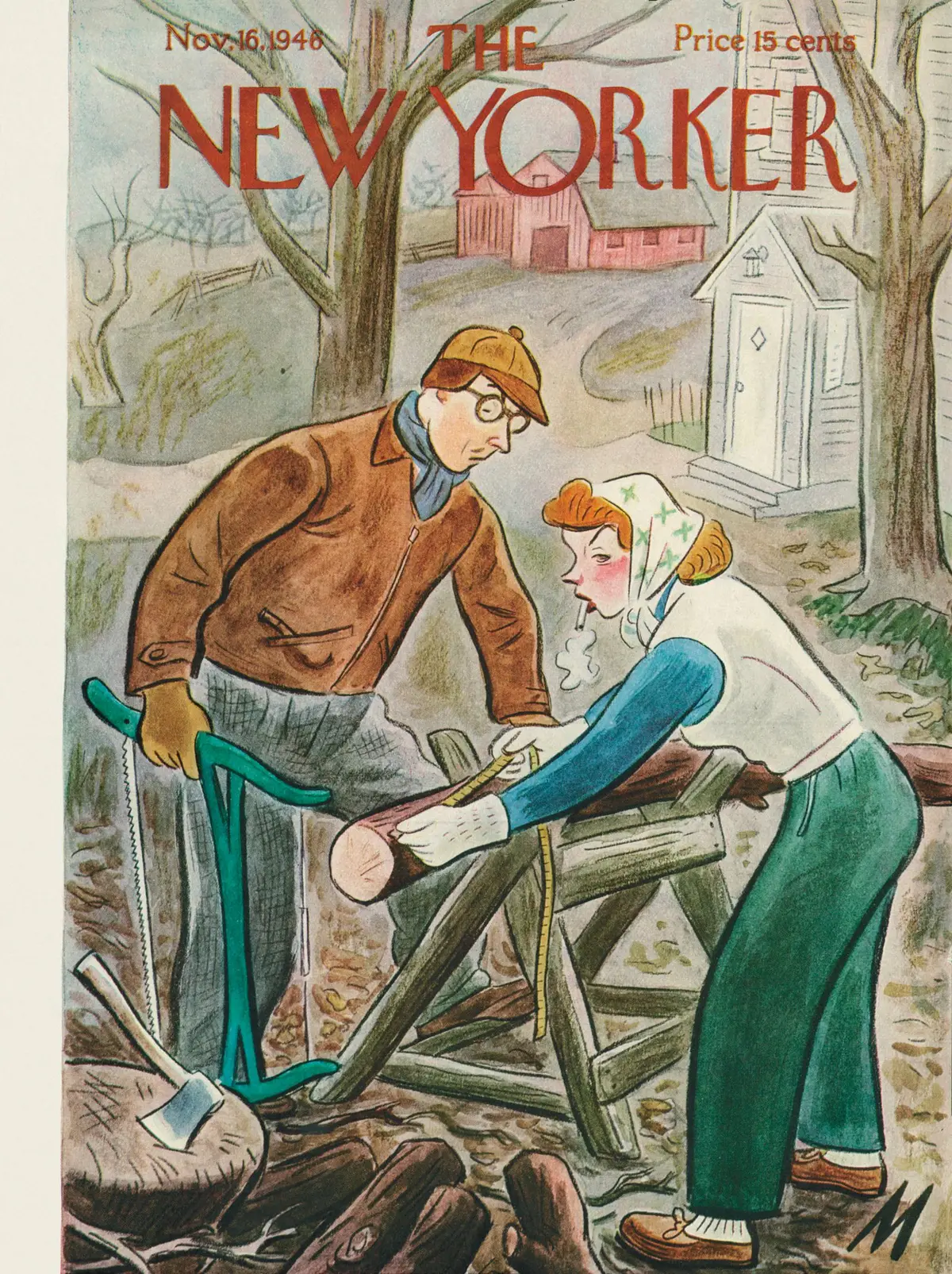 Обложка The New Yorker, 16 ноября 1946, художник Джулиан де Миски