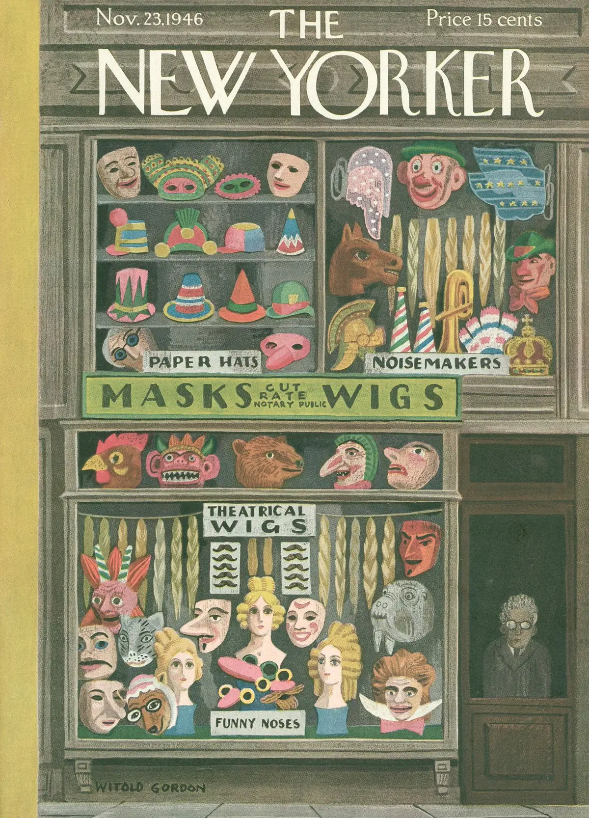 Обложка The New Yorker, 23 ноября 1946, художник Витольд Гордон