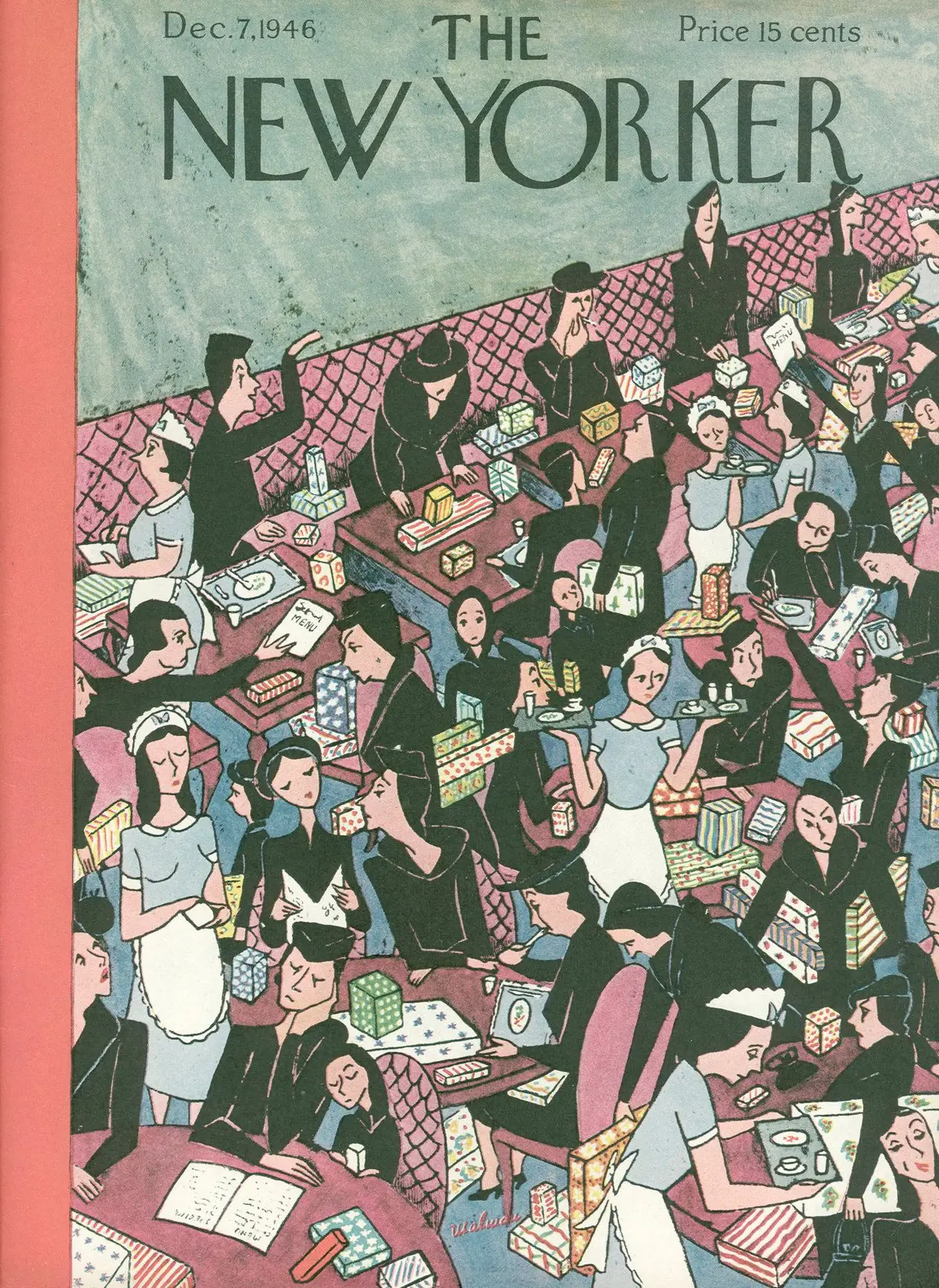 Обложка The New Yorker, 7 декабря 1946, художник Кристина Малман