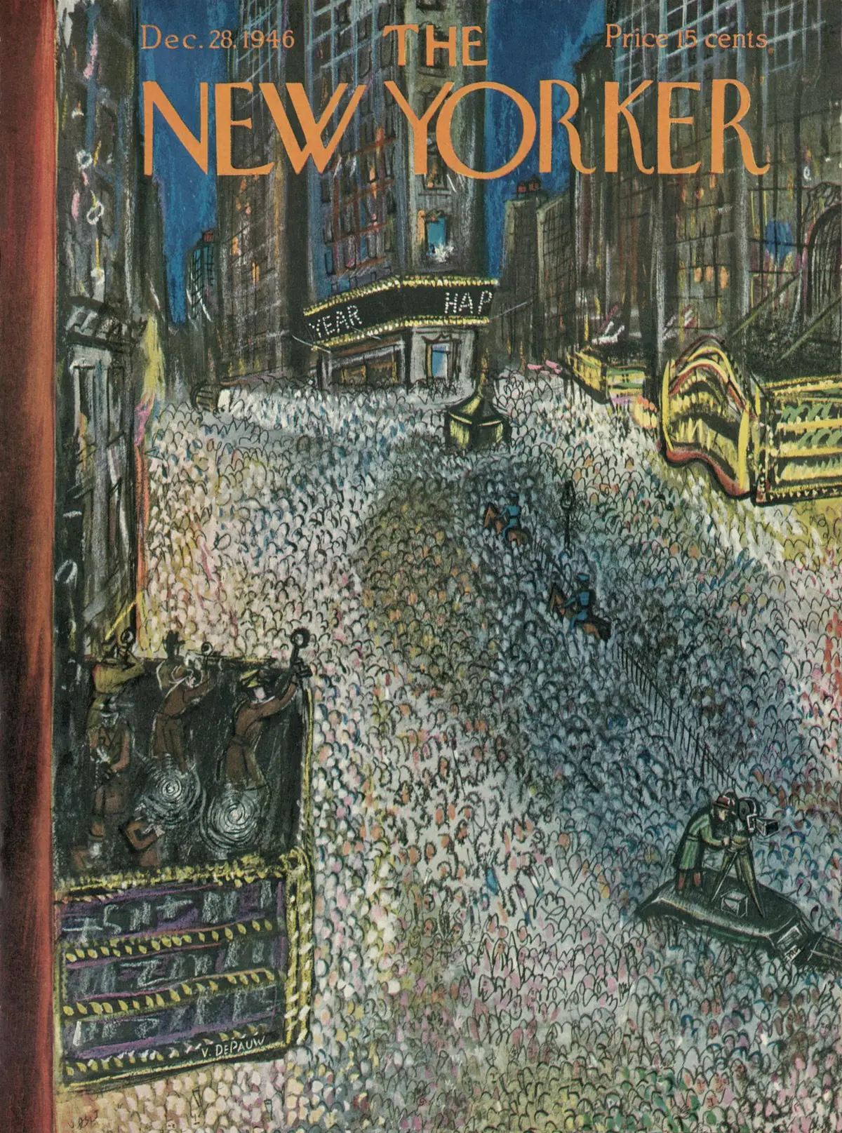Обложка The New Yorker, 28 декабря 1946, художник Виктор де По