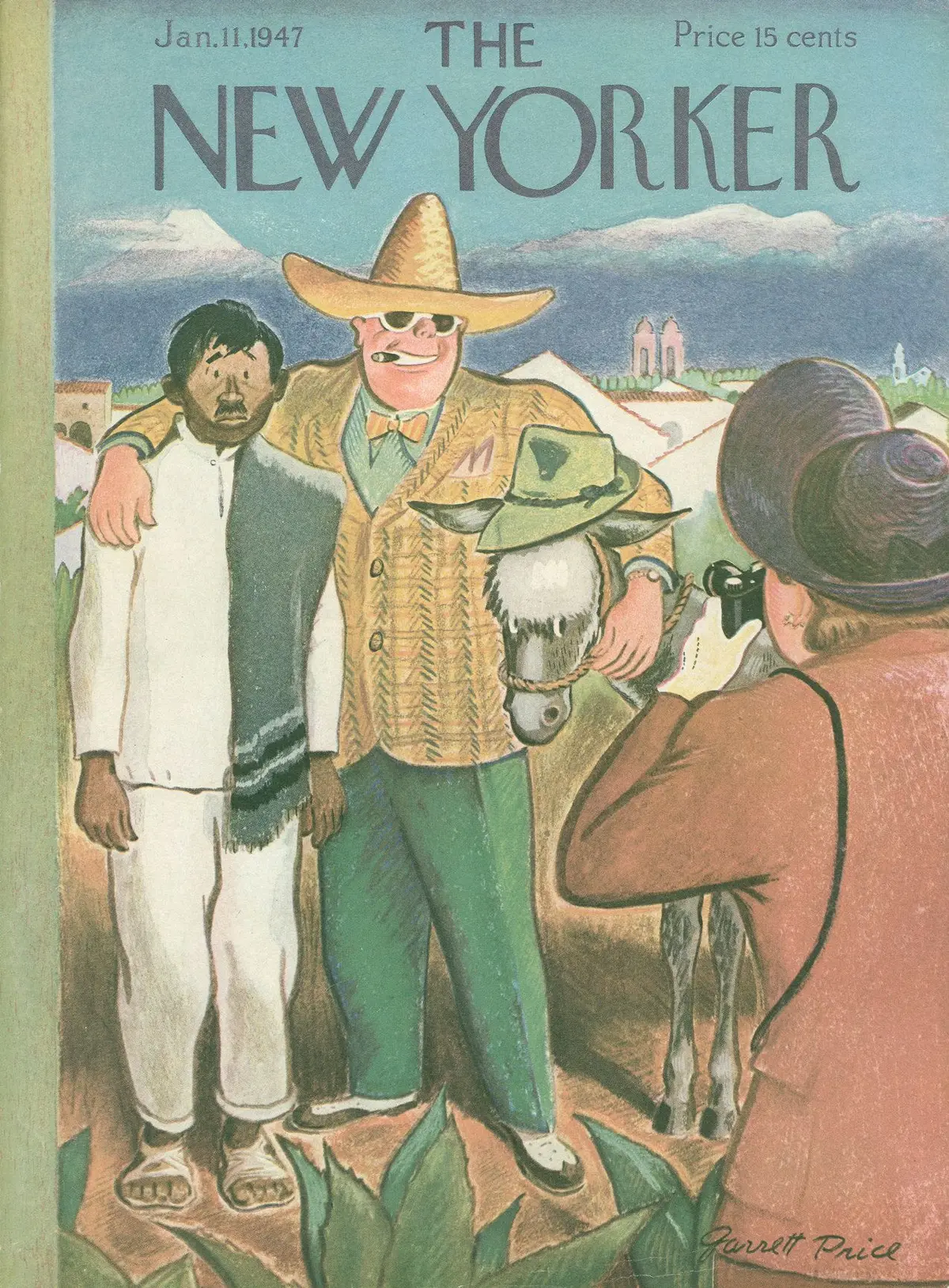 Обложка The New Yorker, 11 января 1947, художник Гарретт Прайс