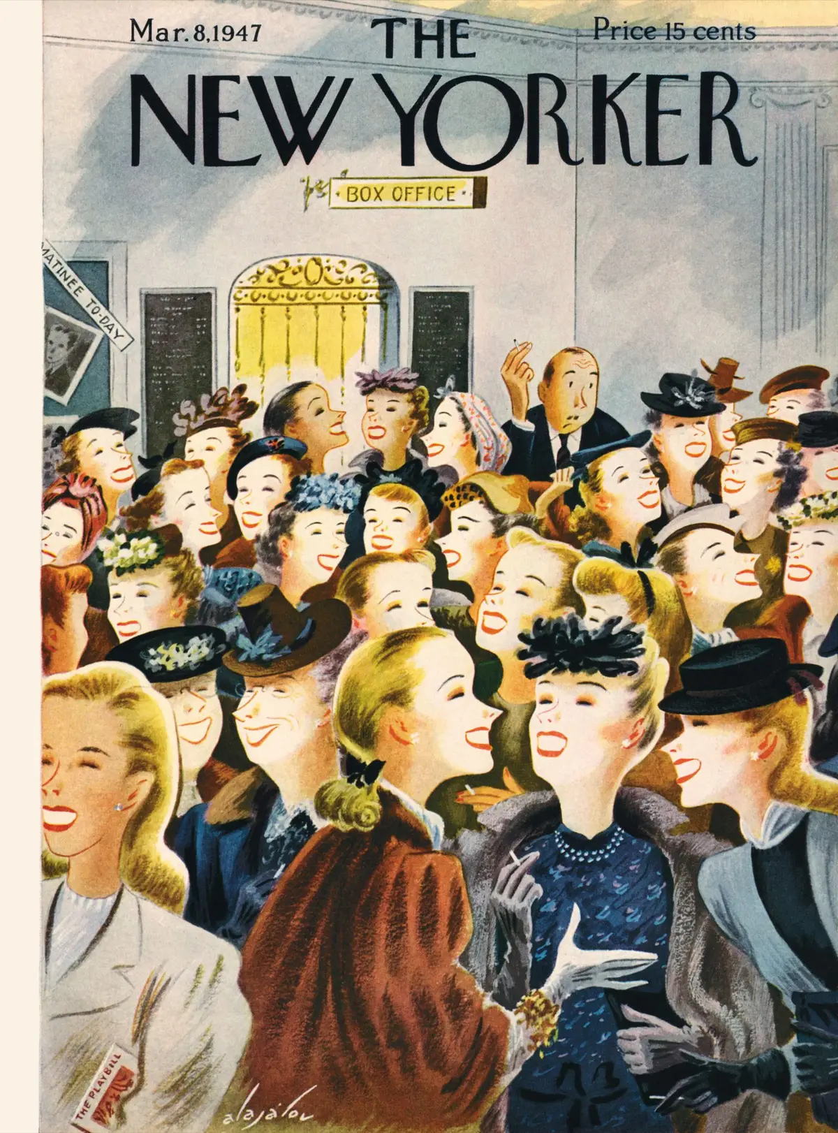 Обложка The New Yorker, 8 марта 1947, художник Константин Алажалов