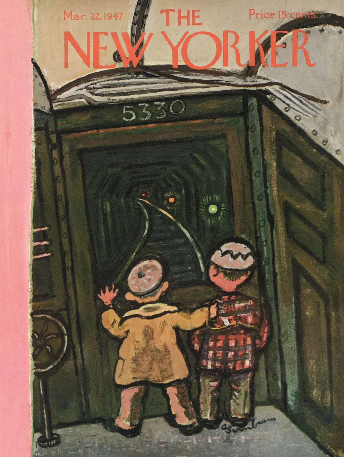Обложка The New Yorker, 22 марта 1947, художник Эйб Бирнбаум