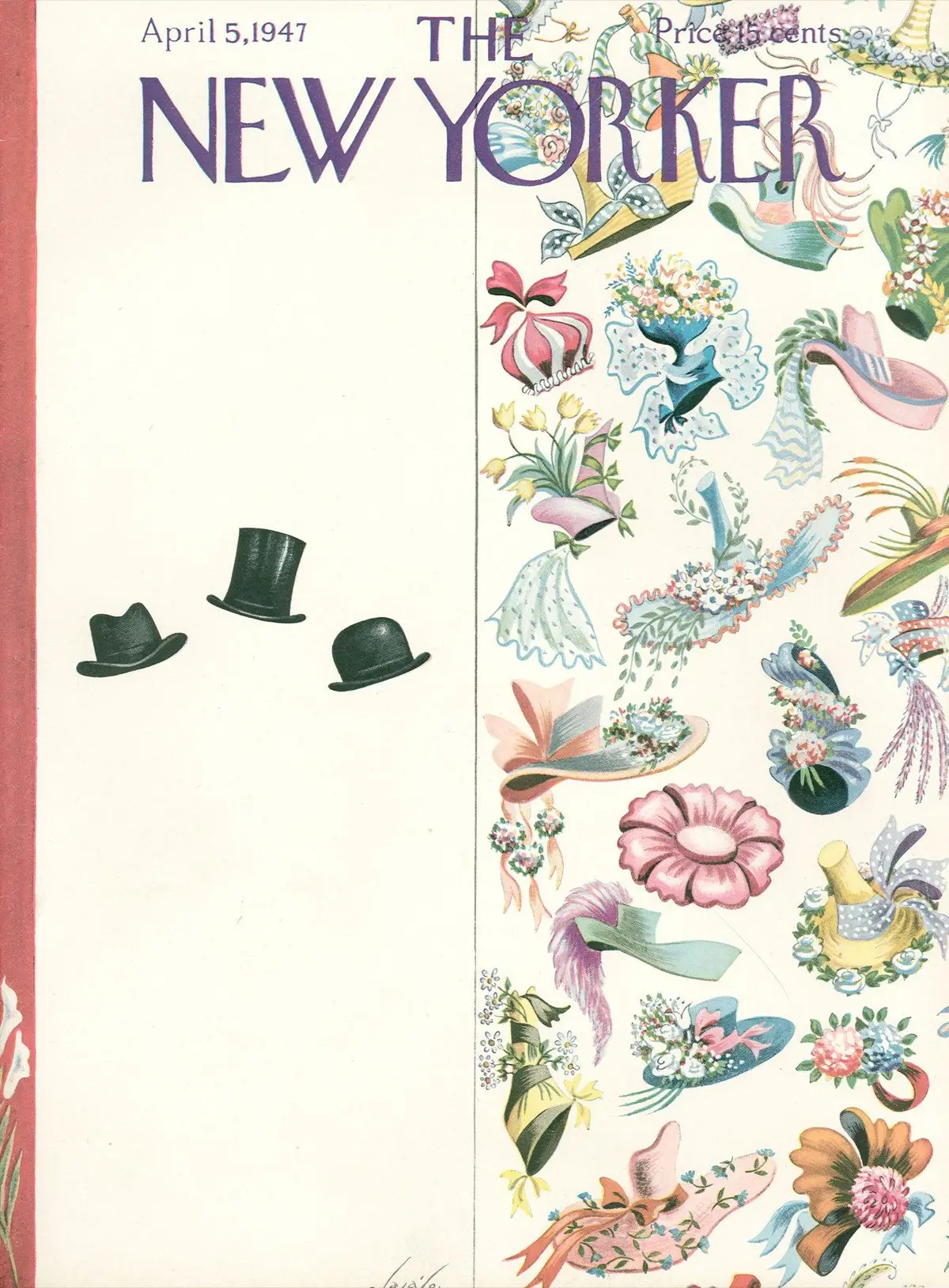 Обложка The New Yorker, 5 апреля 1947, художник Константин Алажалов