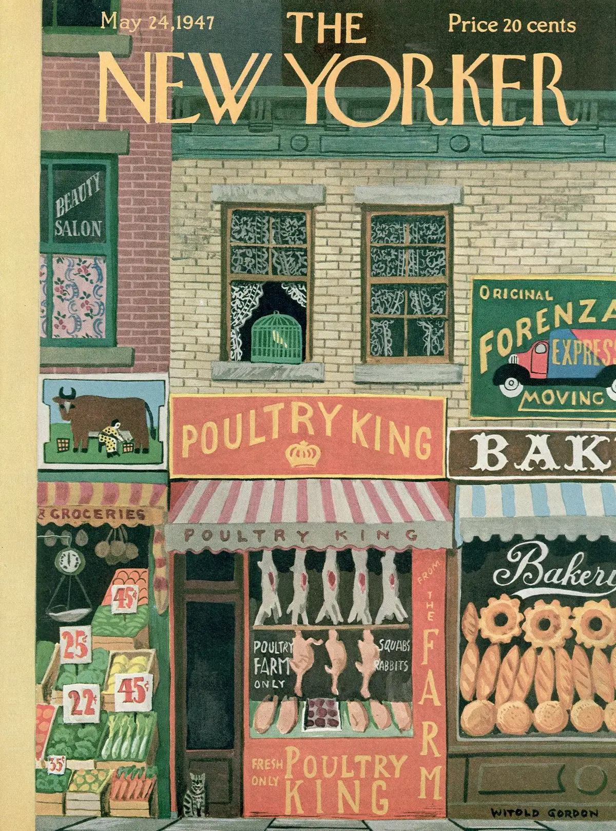 Обложка The New Yorker, 24 мая 1947, художник Витольд Гордон