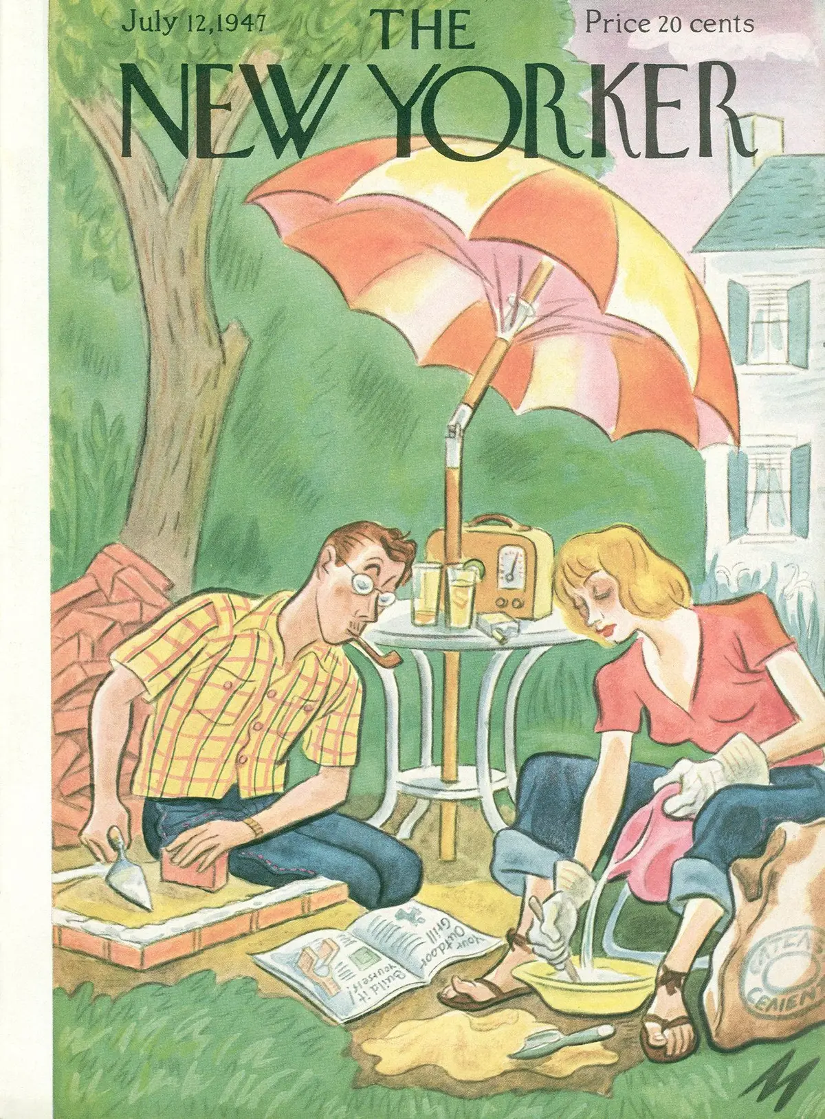 Обложка The New Yorker, 12 июля 1947, художник Джулиан де Миски