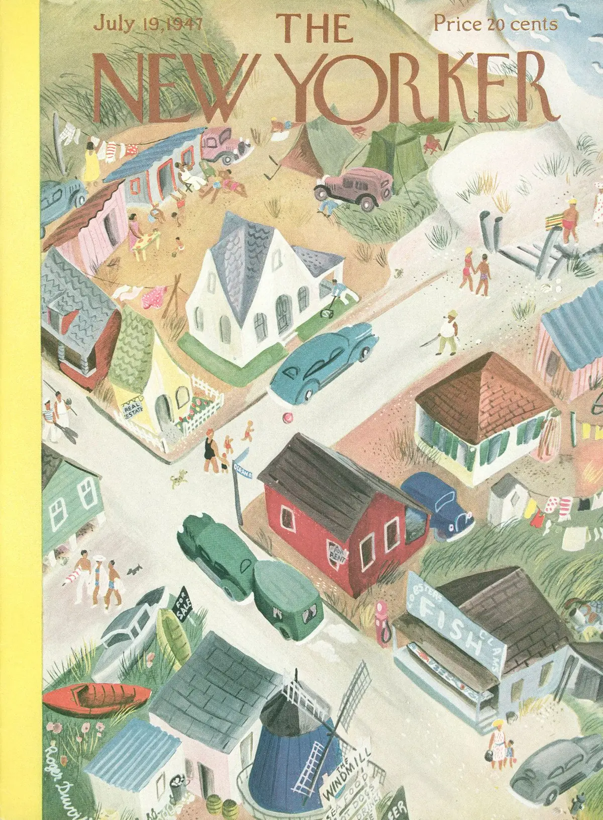 Обложка The New Yorker, 19 июля 1947, художник Роже Дювуазен