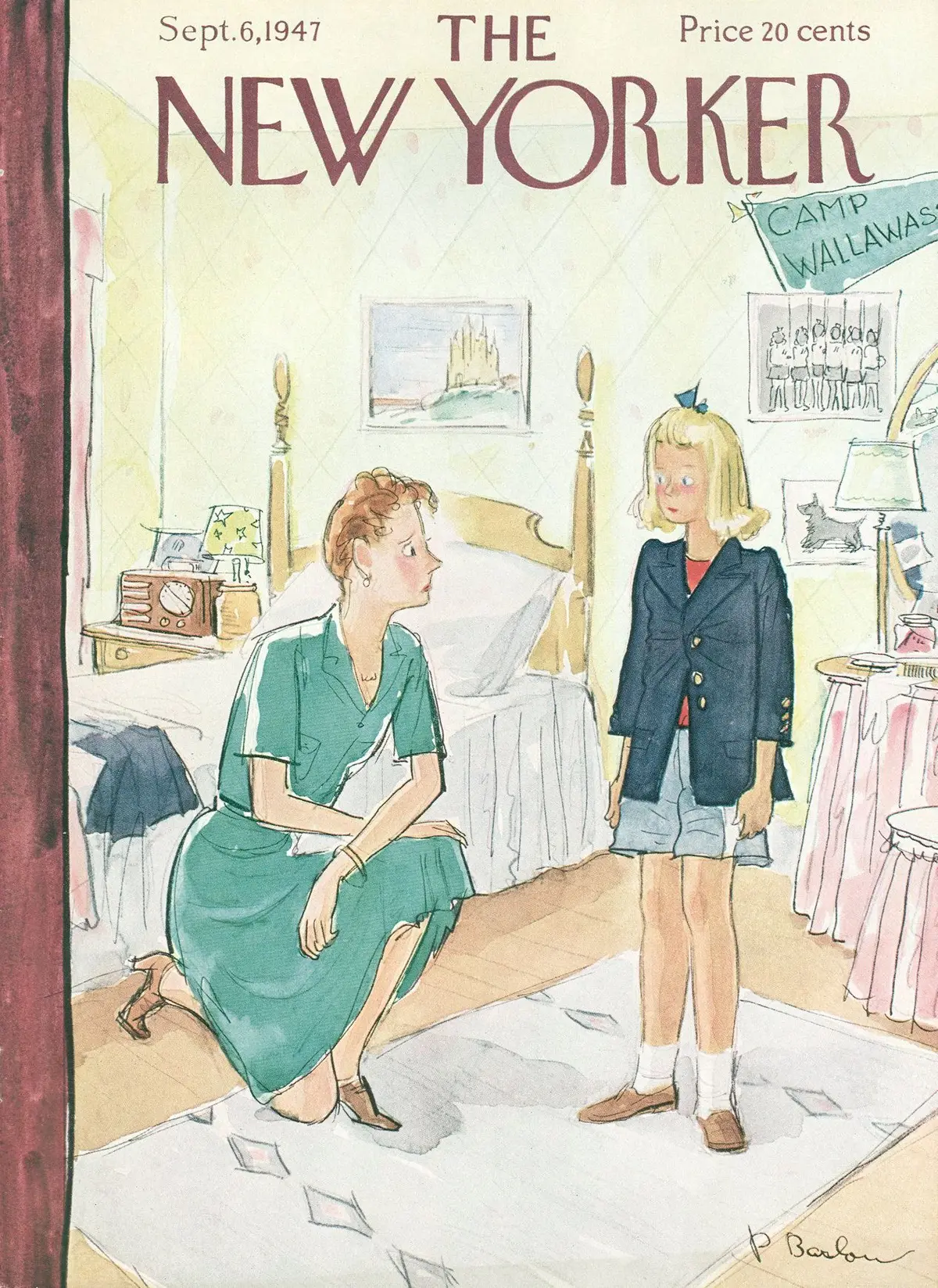 Обложка The New Yorker, 6 сентября 1947, художник Перри Барлоу