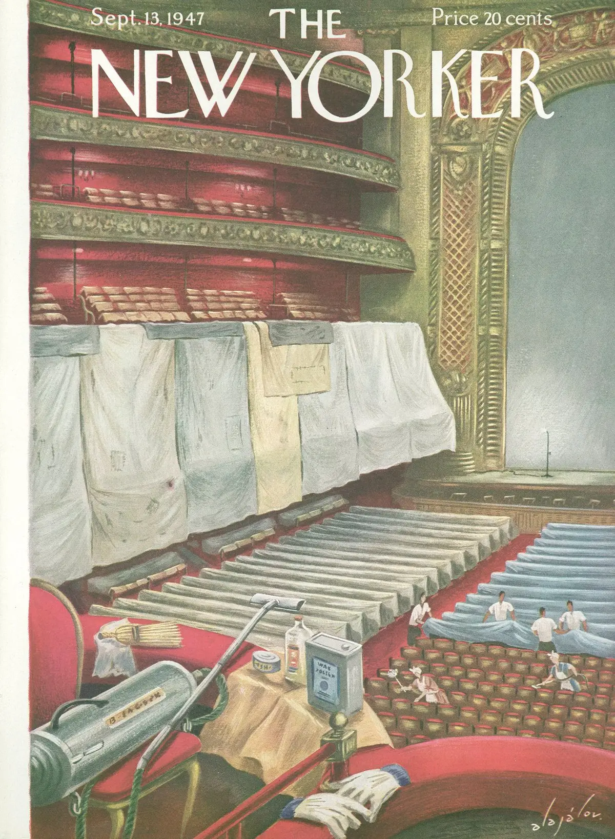 Обложка The New Yorker, 13 сентября 1947, художник Константин Алажалов