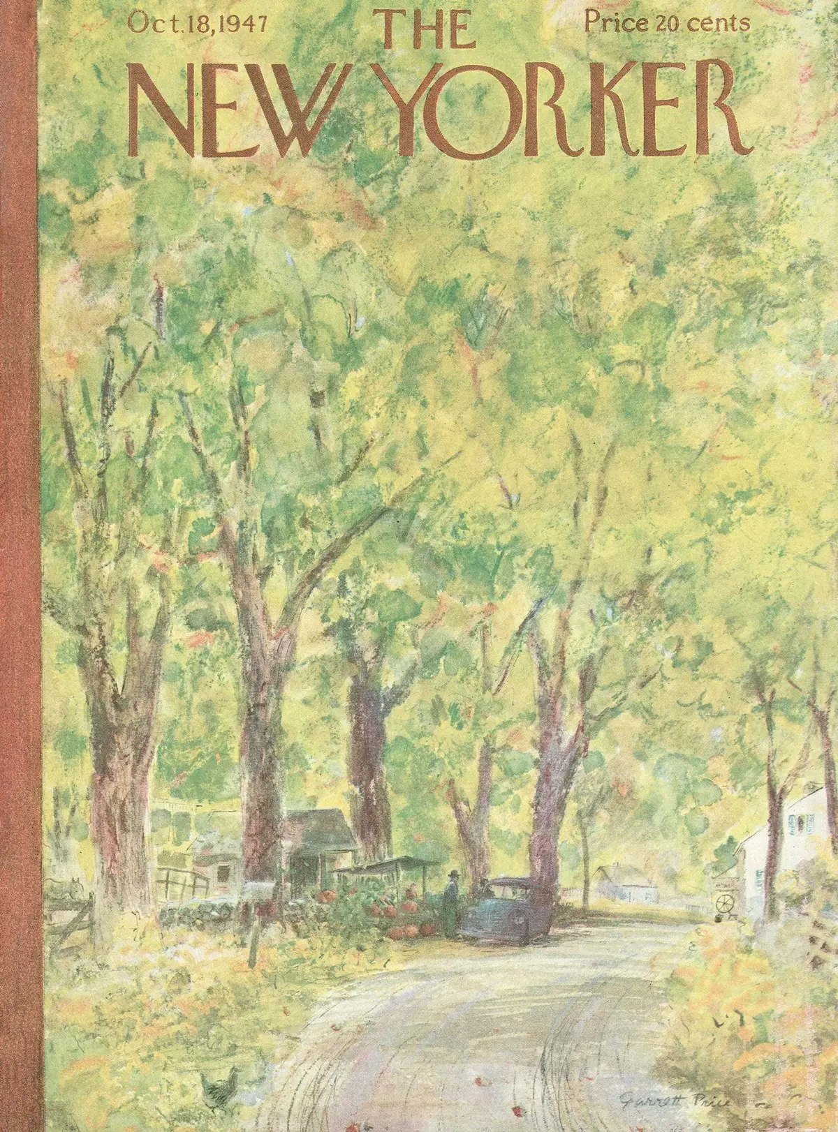 Обложка The New Yorker, 18 октября 1947, художник Гарретт Прайс