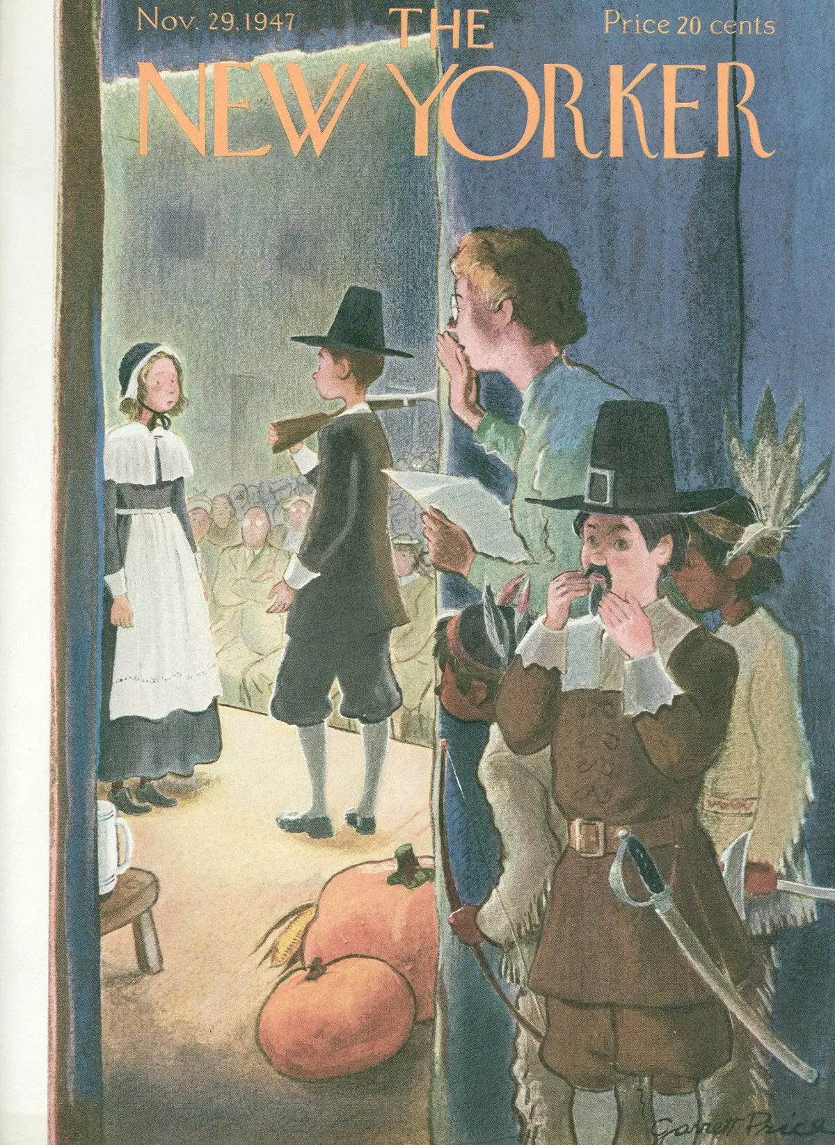 Обложка The New Yorker, 29 ноября 1947, художник Гарретт Прайс