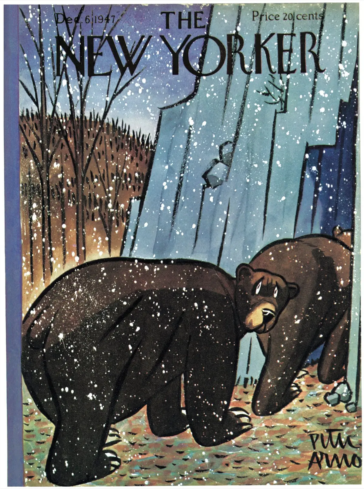 Обложка The New Yorker, 6 декабря 1947, художник Питер Арно
