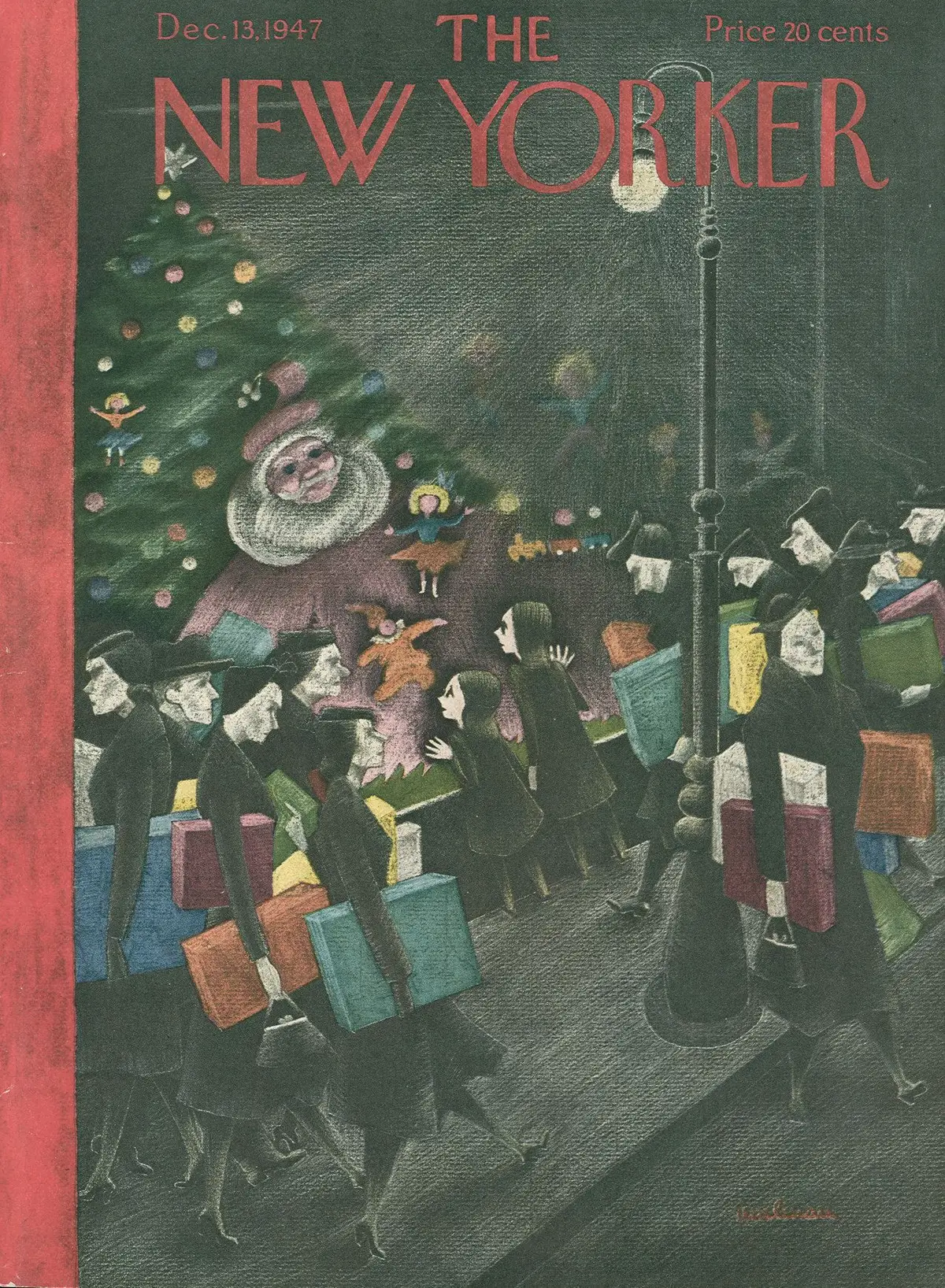 Обложка The New Yorker, 13 декабря 1947, художник Кристина Малман