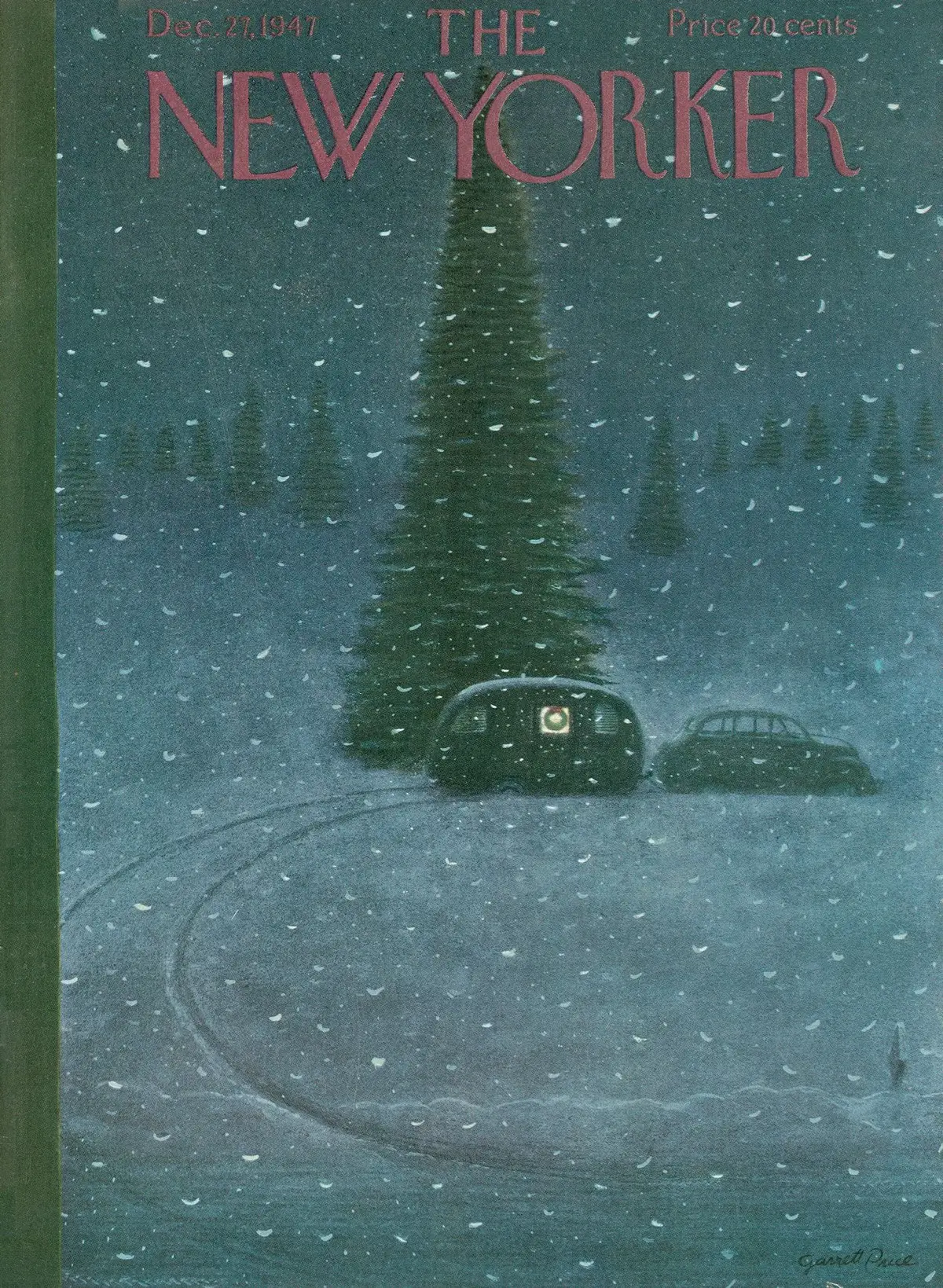 Обложка The New Yorker, 27 декабря 1947: Праздник в дороге, художник Гарретт Прайс