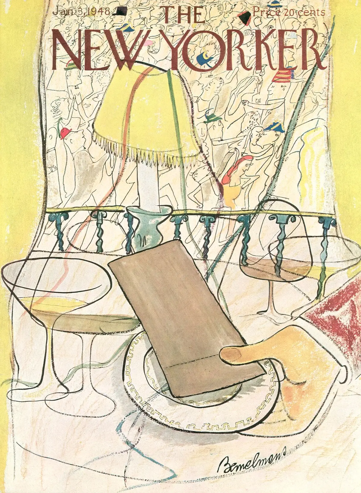 Обложка The New Yorker, 3 января 1948, художник Людвиг Бемельманс