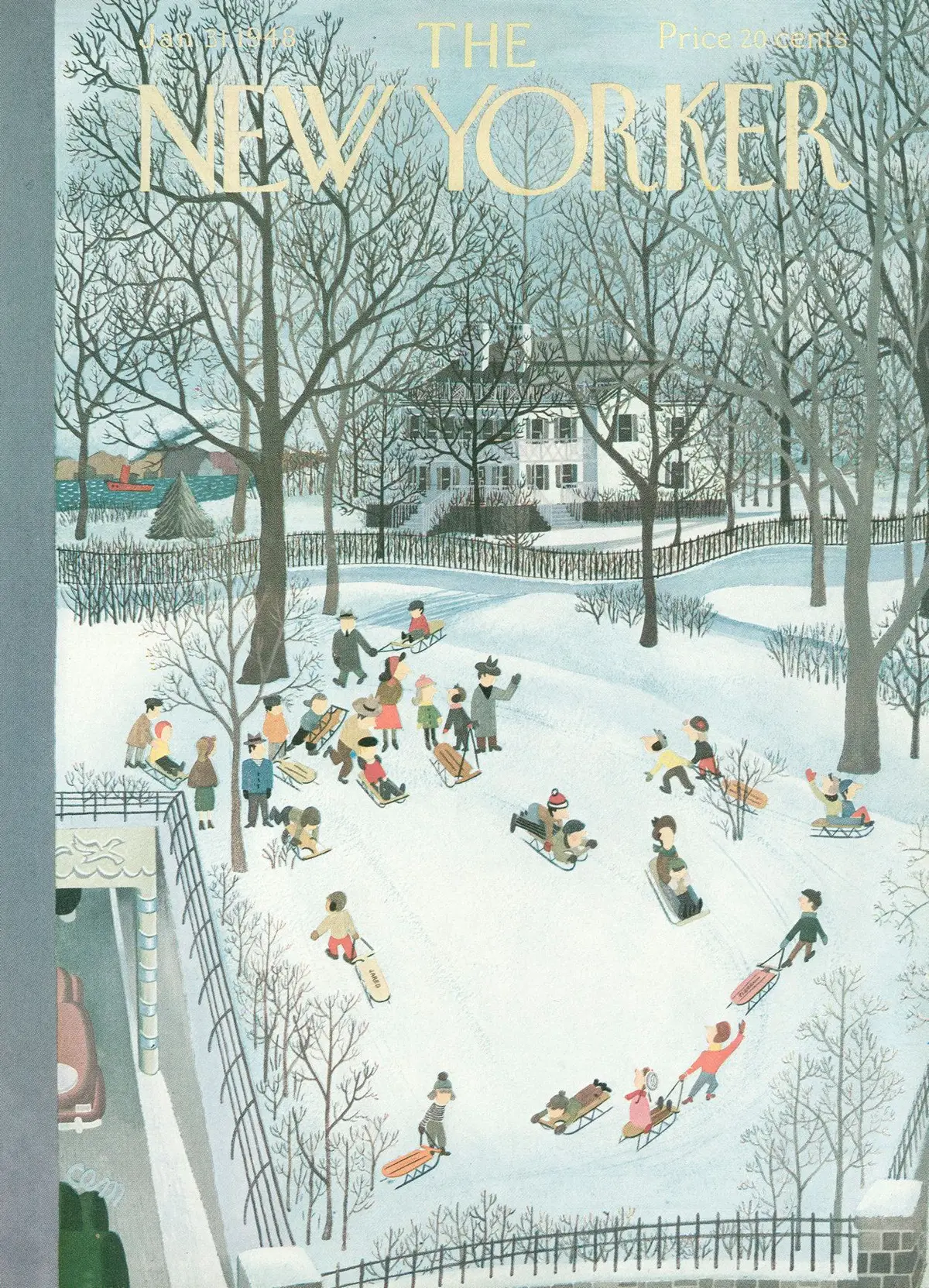Обложка The New Yorker, 31 января 1948, художник Чарльз Мартин