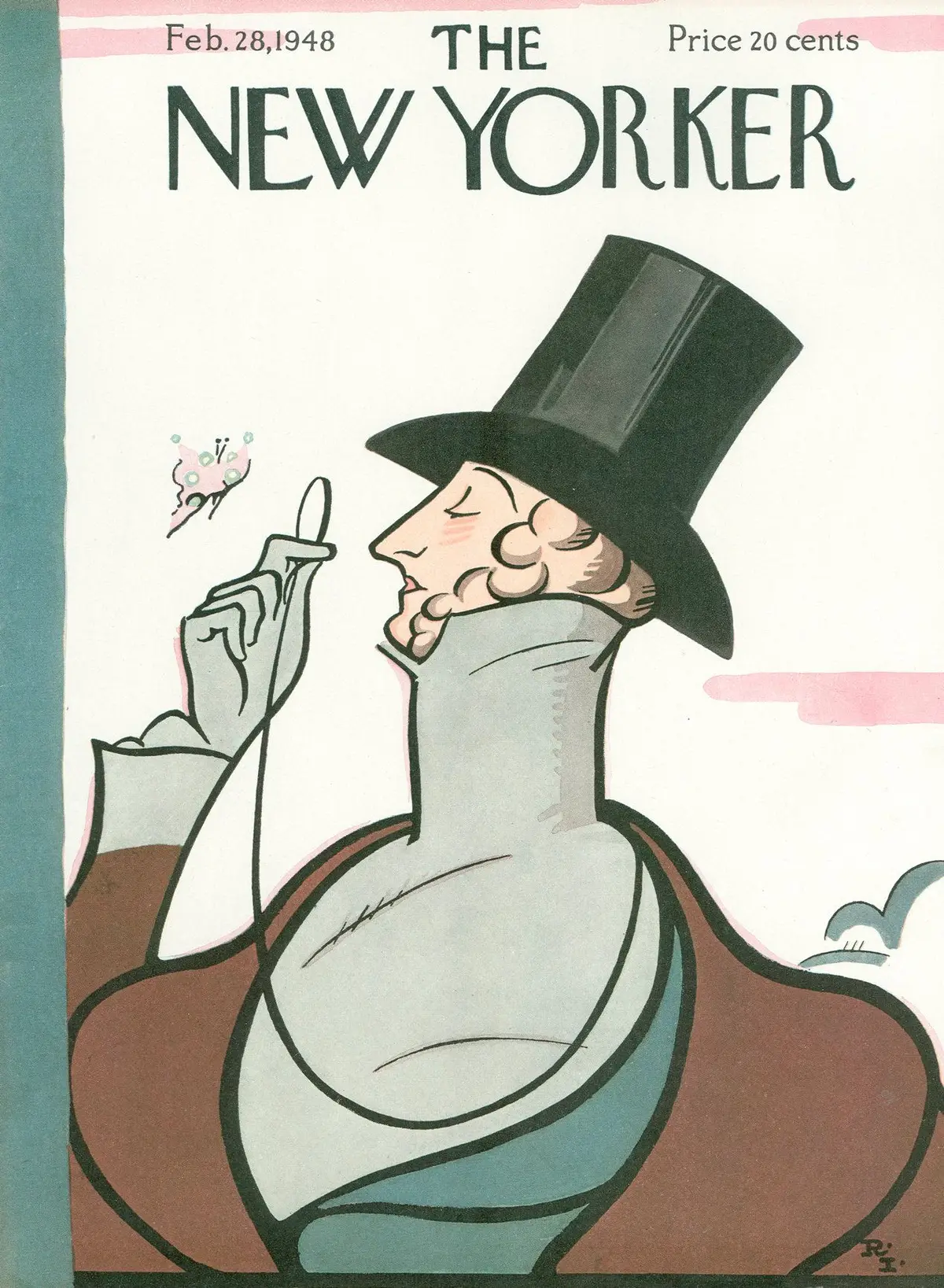 Обложка The New Yorker, 28 февраля 1948, художник Реа Ирвин