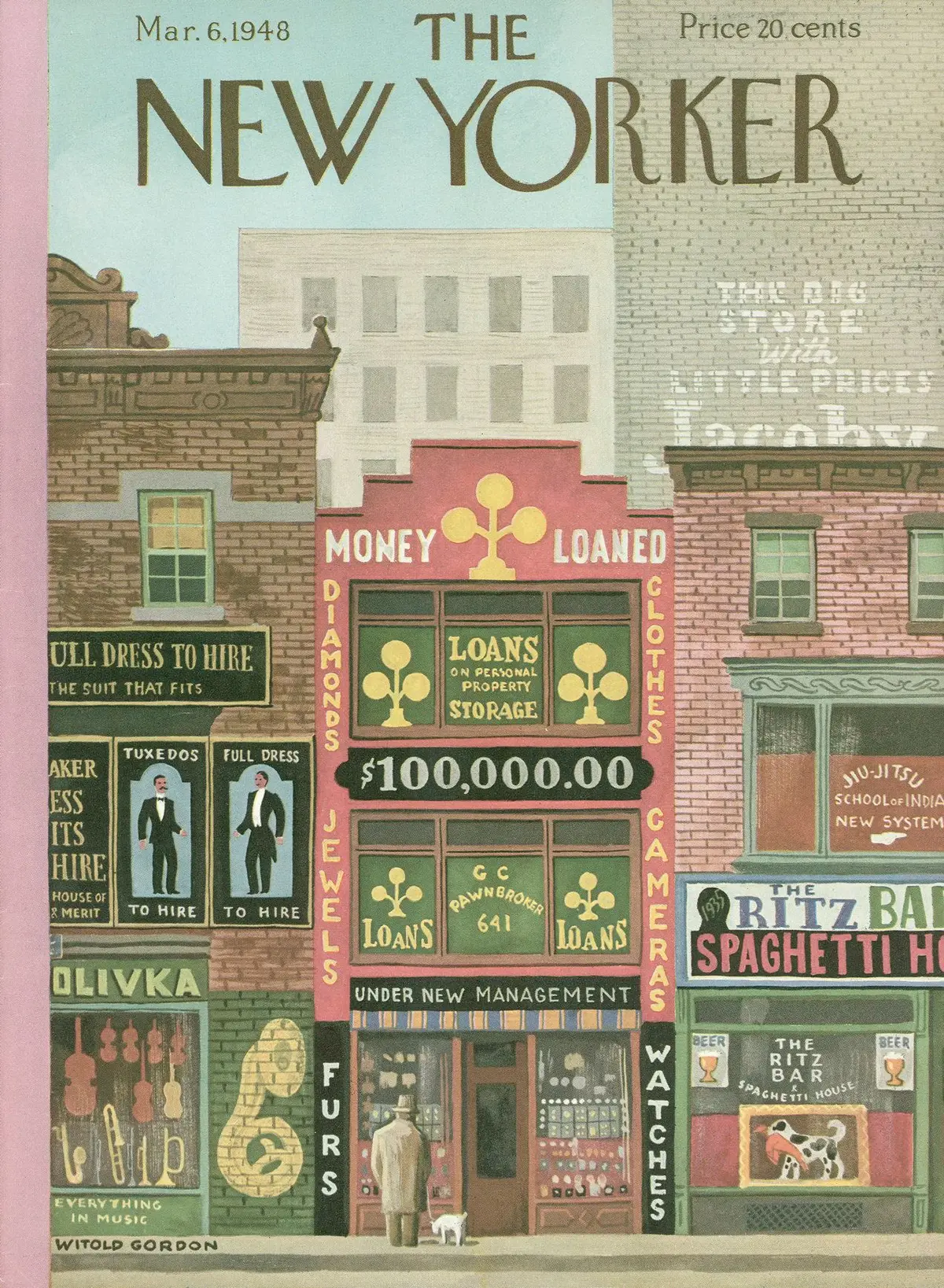 Обложка The New Yorker, 6 марта 1948, художник Витольд Гордон