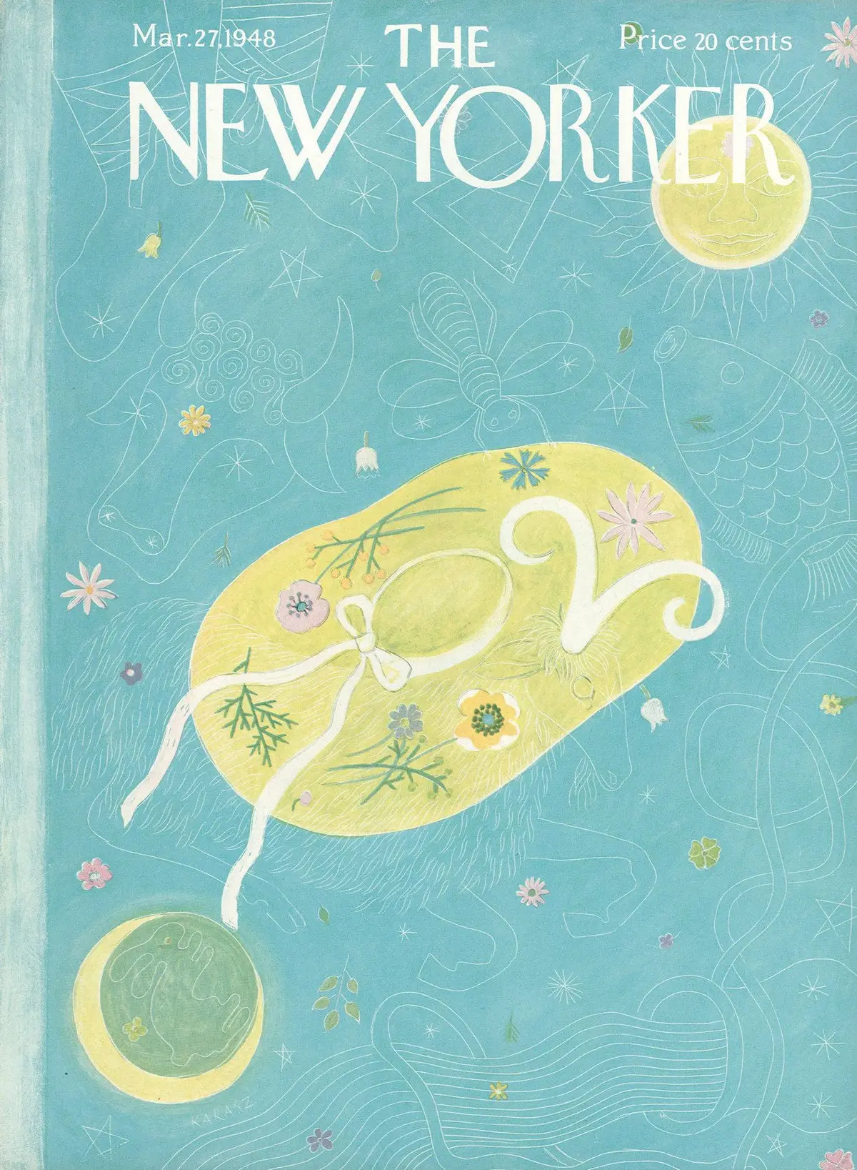 Обложка The New Yorker, 27 марта 1948, художник Илонка Карас