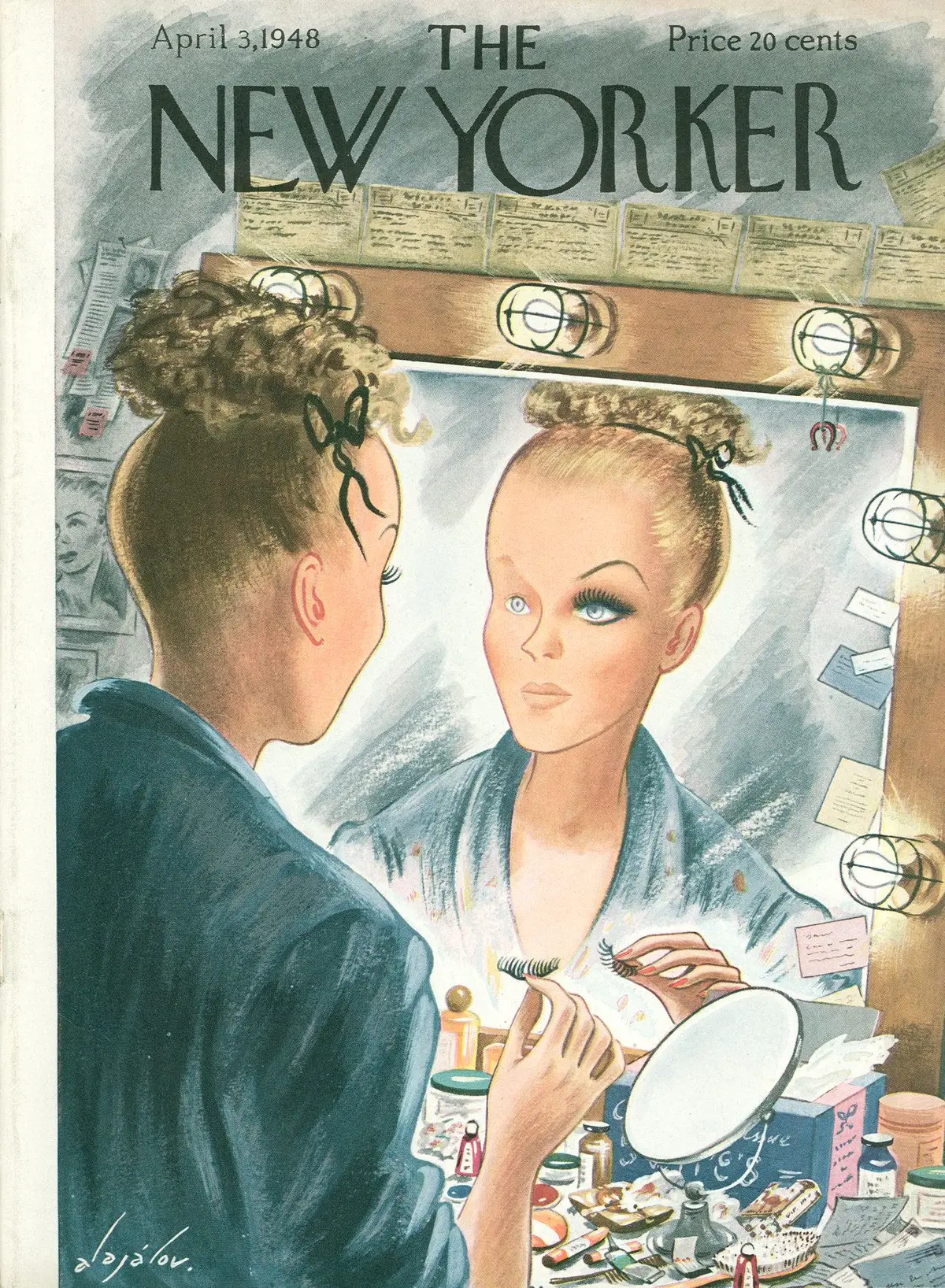 Обложка The New Yorker, 3 апреля 1948, художник Константин Алажалов
