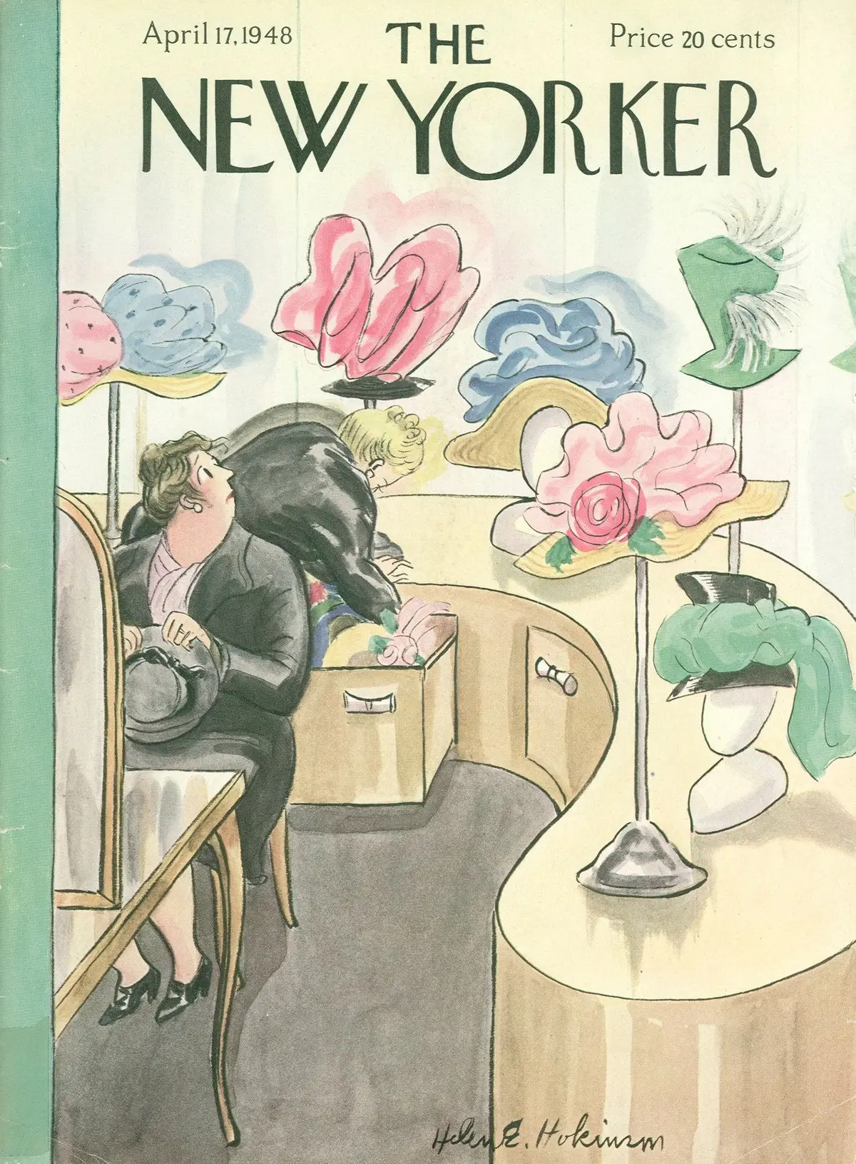Обложка The New Yorker, 17 апреля 1948, художник Хелен Э. Хокинсон