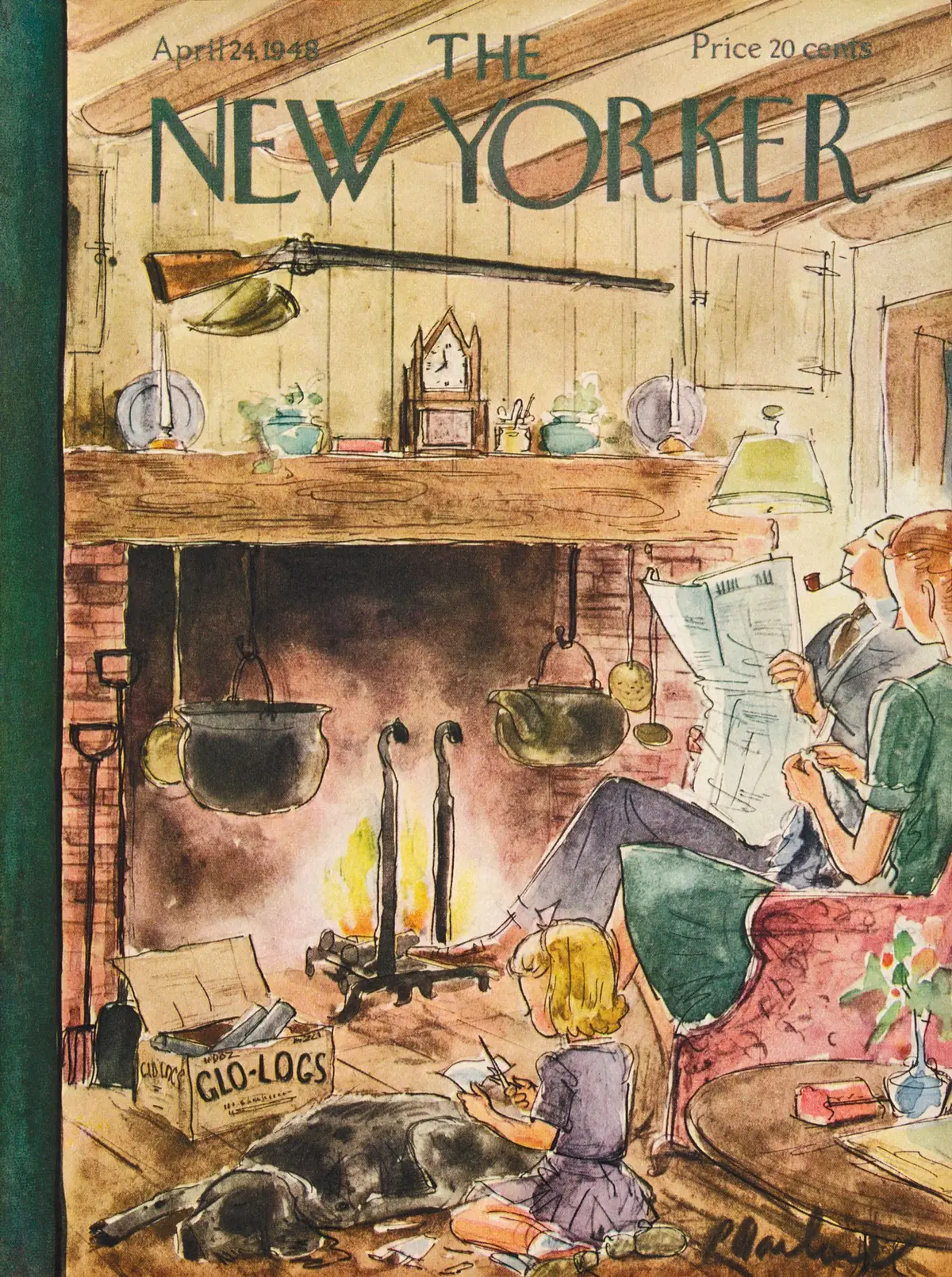 Обложка The New Yorker, 24 апреля 1948, художник Перри Барлоу