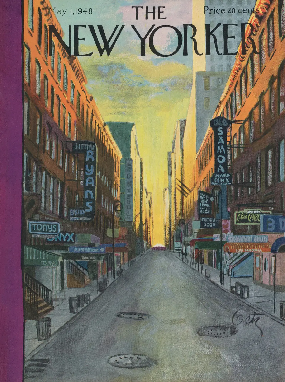 Обложка The New Yorker, 1 мая 1948, художник Артур Гетц