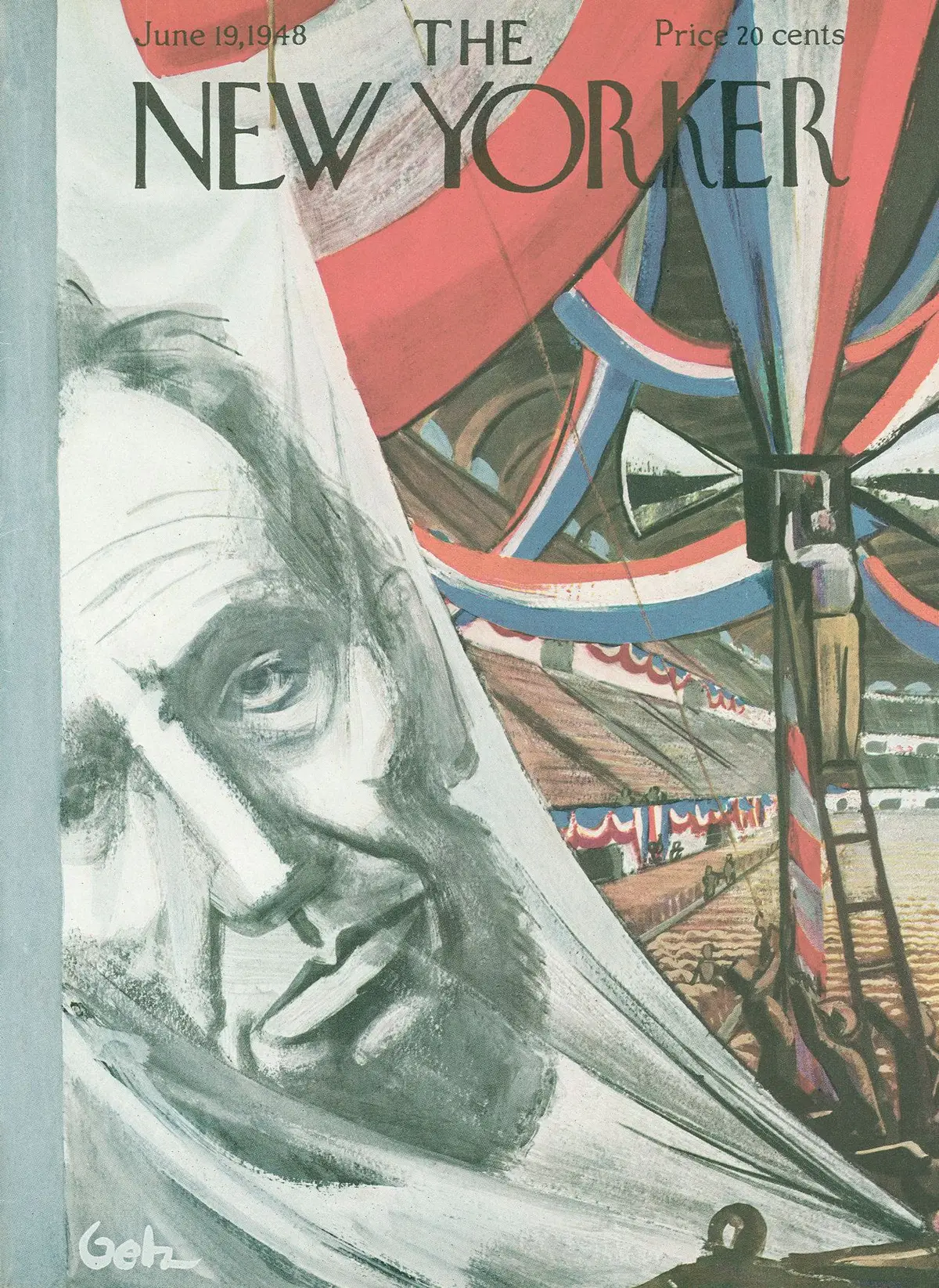 Обложка The New Yorker, 19 июня 1948, художник Артур Гетц