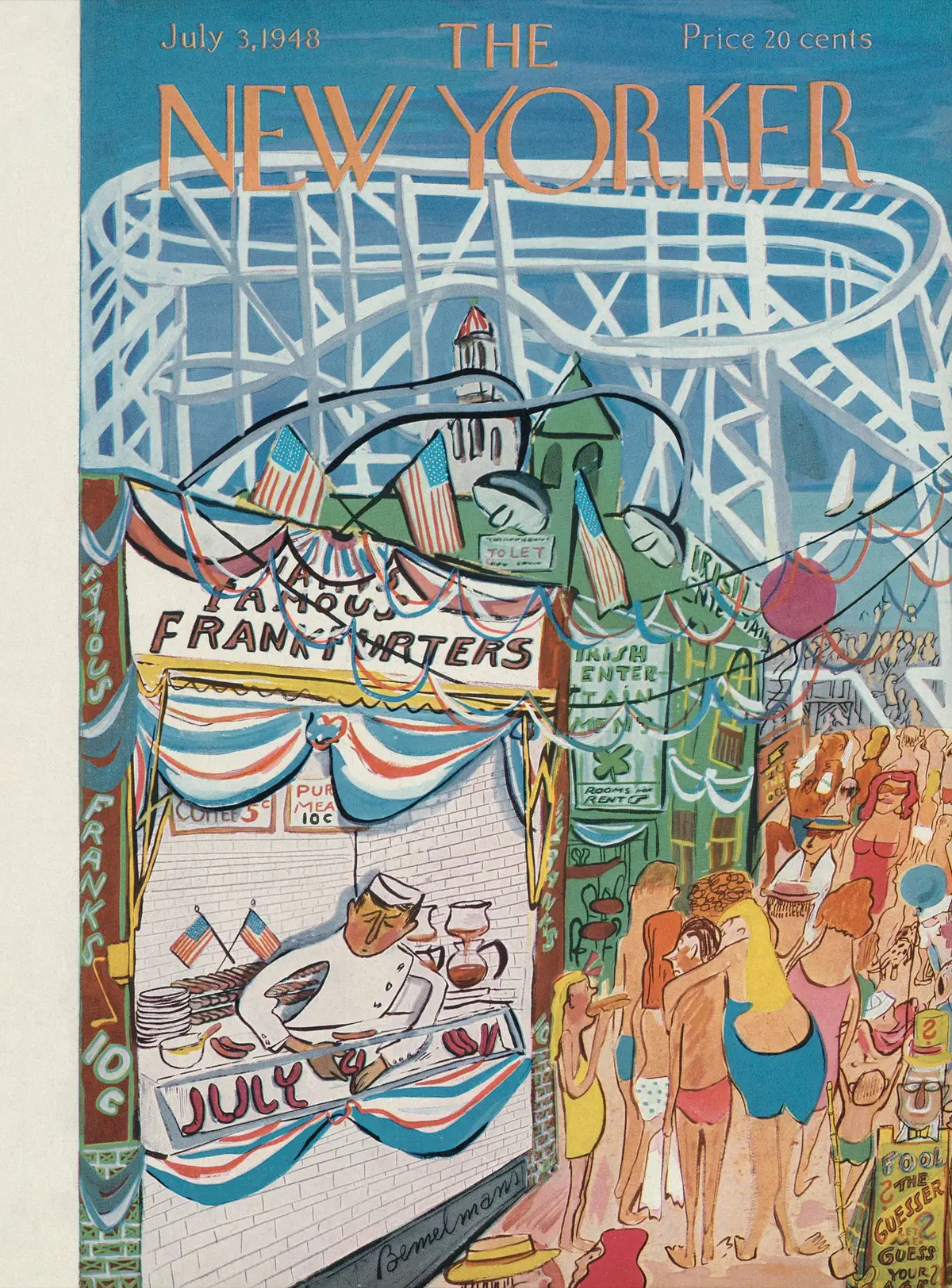 Обложка The New Yorker, 3 июля 1948, художник Людвиг Бемельманс