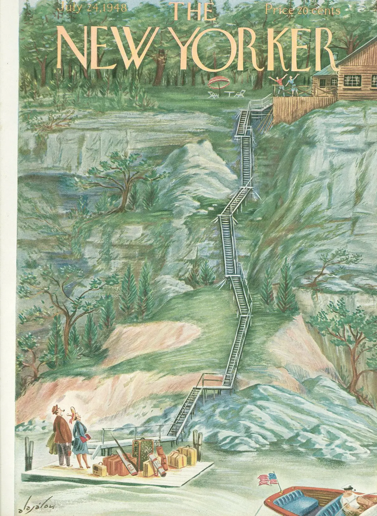 Обложка The New Yorker, 24 июля 1948, художник Константин Алажалов