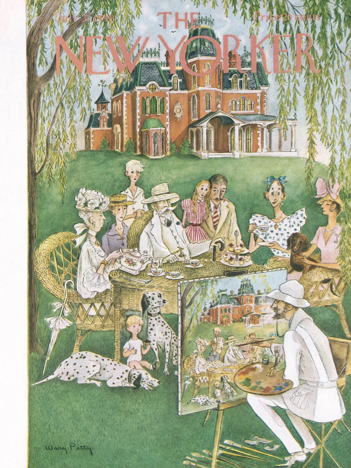 Обложка The New Yorker, 31 июля 1948, художник Мэри Петти