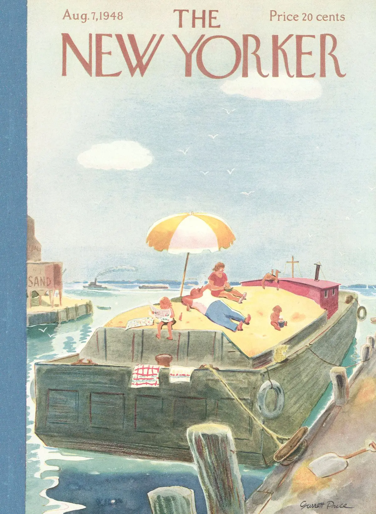 Обложка The New Yorker, 7 августа 1948, художник Гарретт Прайс