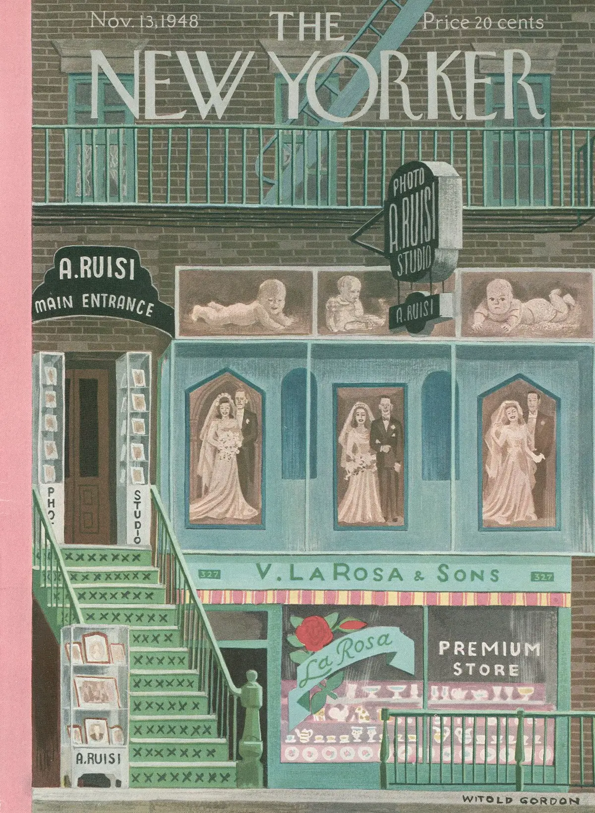 Обложка The New Yorker, 13 ноября 1948, художник Витольд Гордон