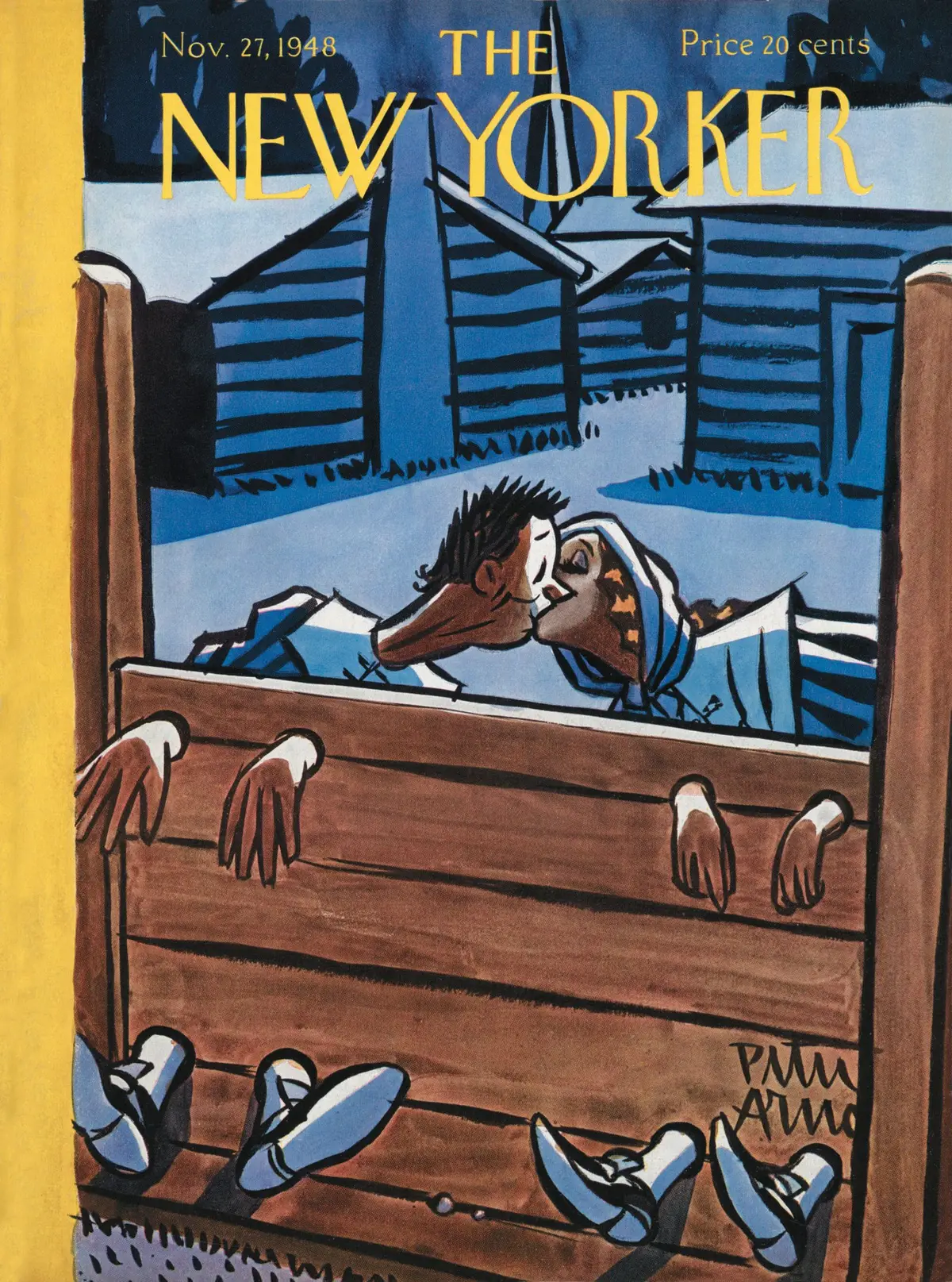 Обложка The New Yorker, 27 ноября 1948, художник Питер Арно