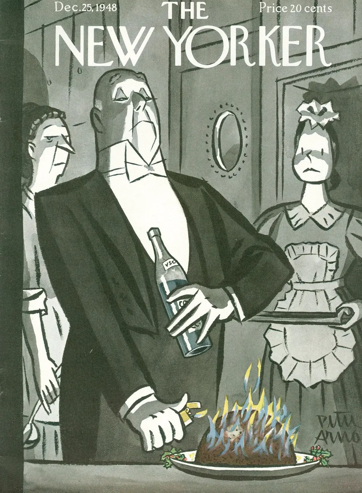 Обложка The New Yorker, 25 декабря 1948, художник Питер Арно