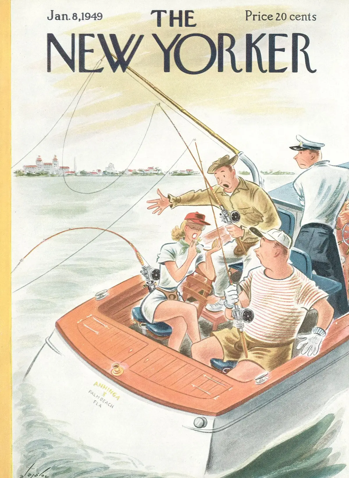 Обложка The New Yorker, 8 января 1949, художник Константин Алажалов