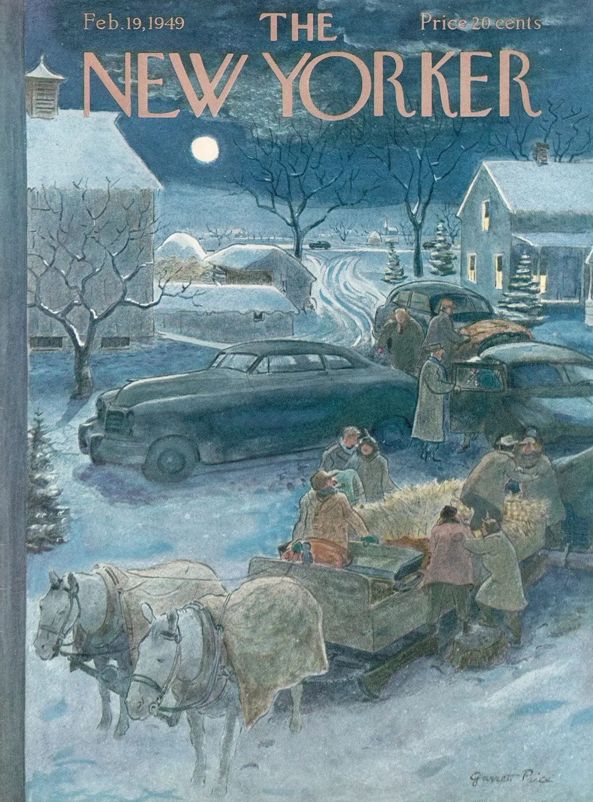 Обложка The New Yorker, 19 февраля 1949, художник Гарретт Прайс