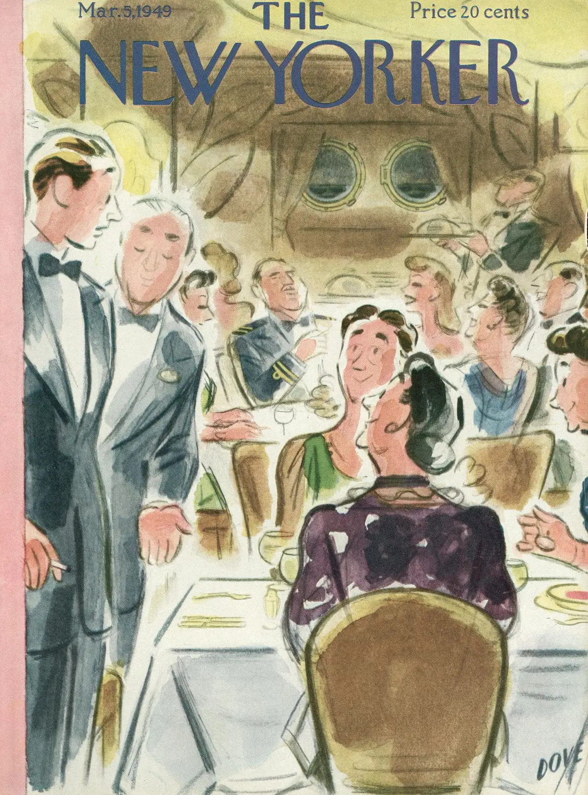 Обложка The New Yorker, 5 марта 1949, художник Леонард Дав
