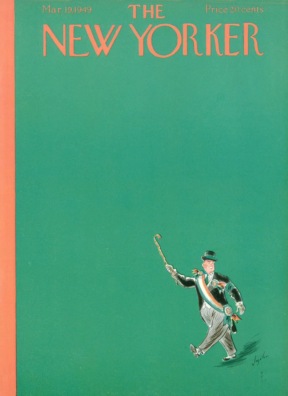 Обложка The New Yorker, 19 марта 1949, художник Константин Алажалов