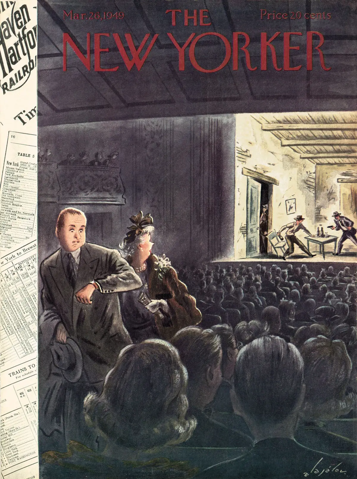 Обложка The New Yorker, 26 марта 1949, художник Константин Алажалов