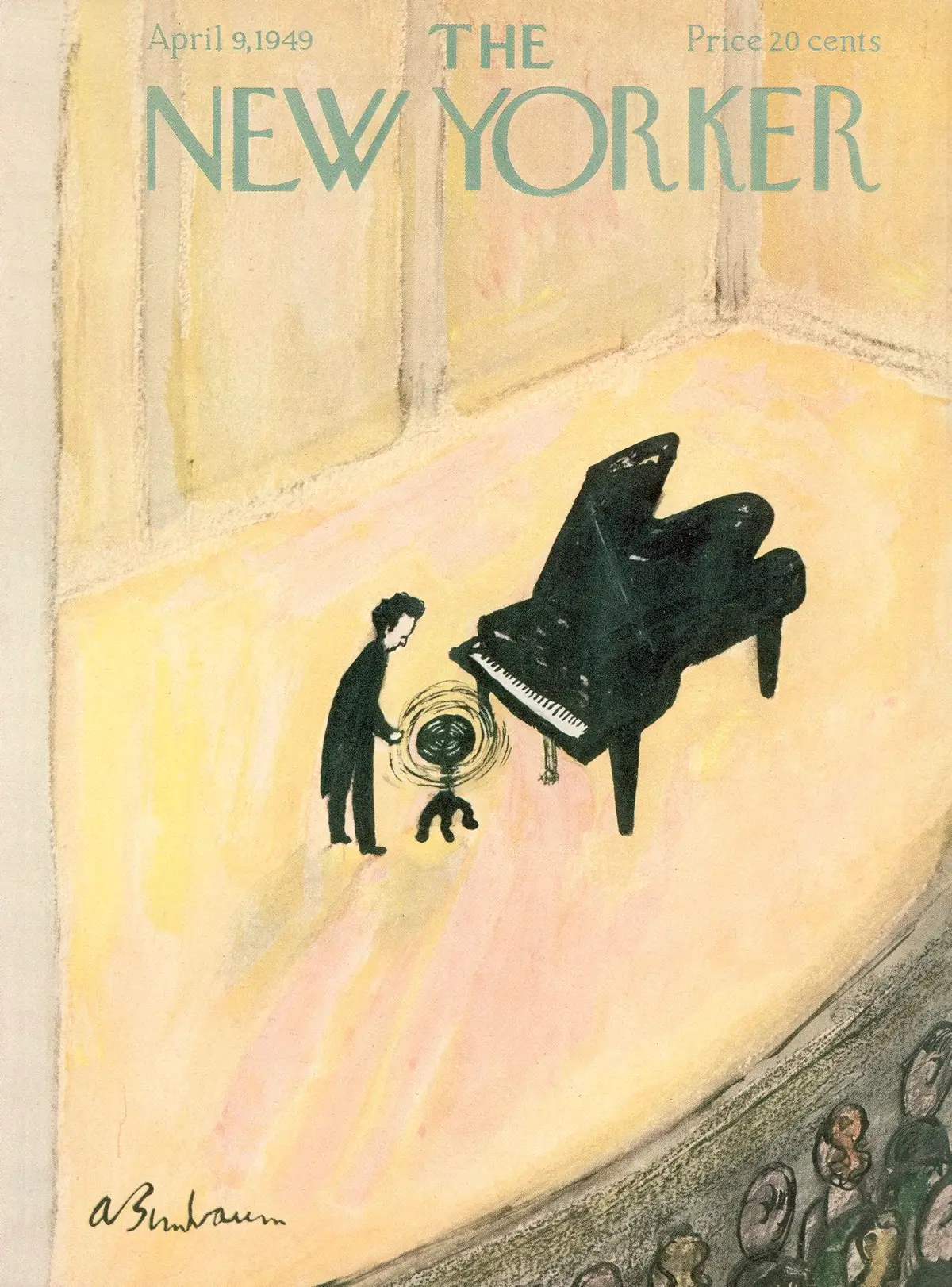 Обложка The New Yorker, 9 апреля 1949, художник Эйб Бирнбаум